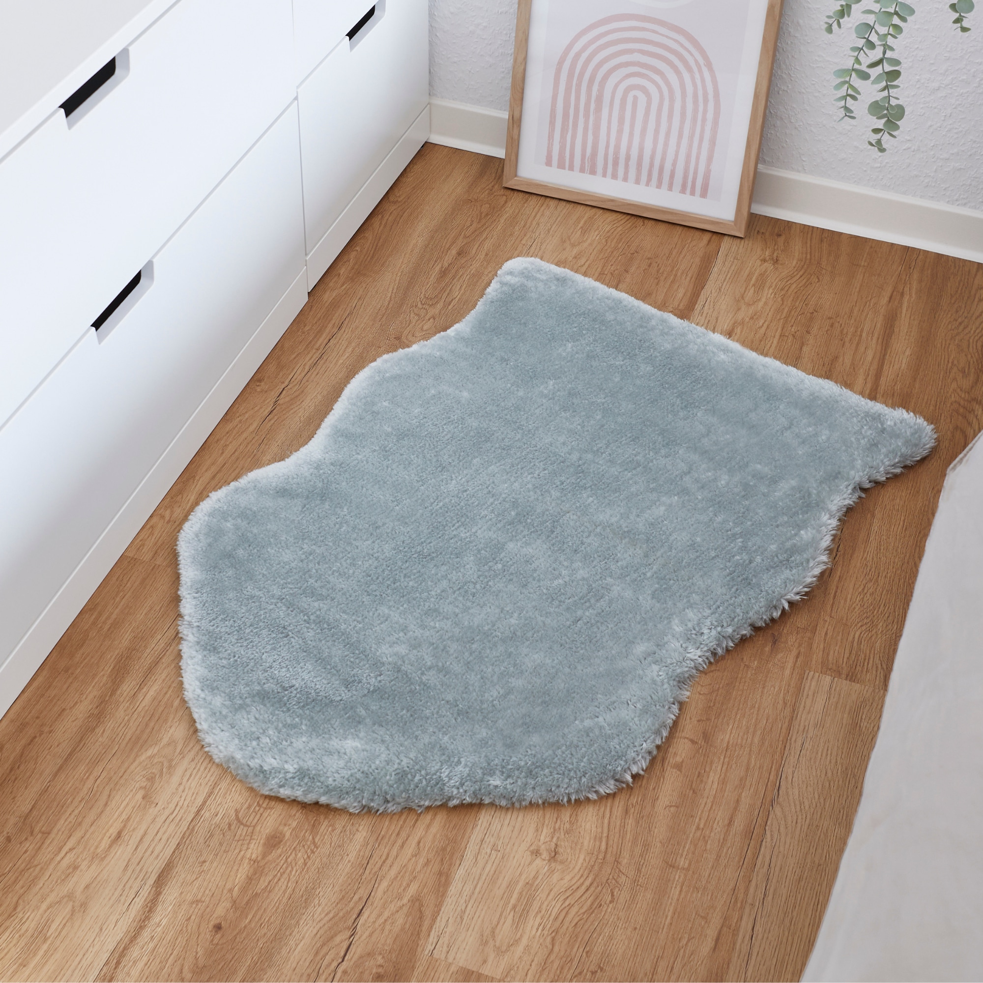 Andiamo Fellteppich »Lamm Fellimitat«, fellförmig, 20 mm Höhe, Kunstfell, besonders weich durch Microfaser, Kudenliebling