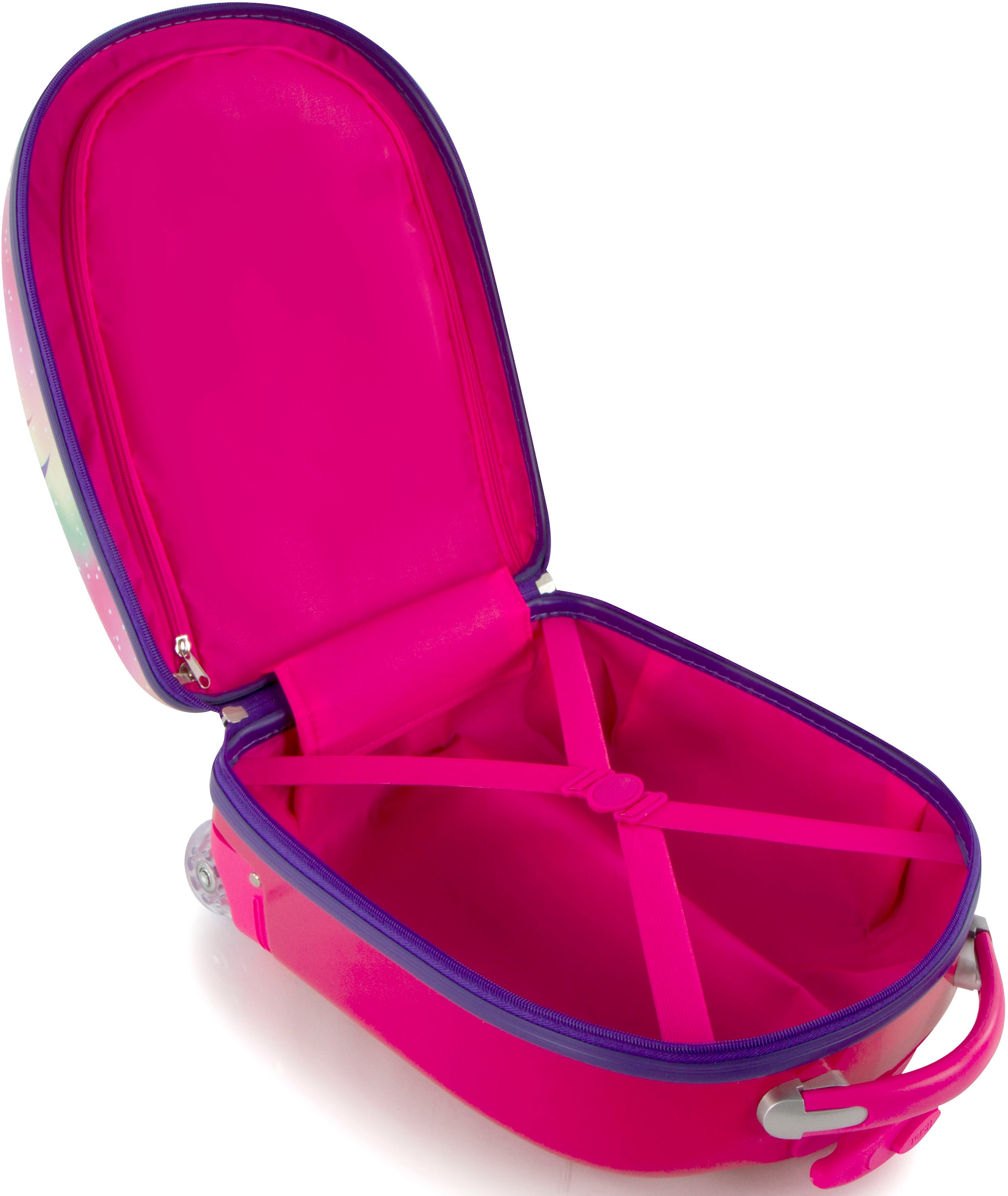 Heys Kinderkoffer »Einhorn rosa, 46 cm«, 2 Rollen, Heys x Joachim Llambi Kindertrolley Handgepäck-Koffer