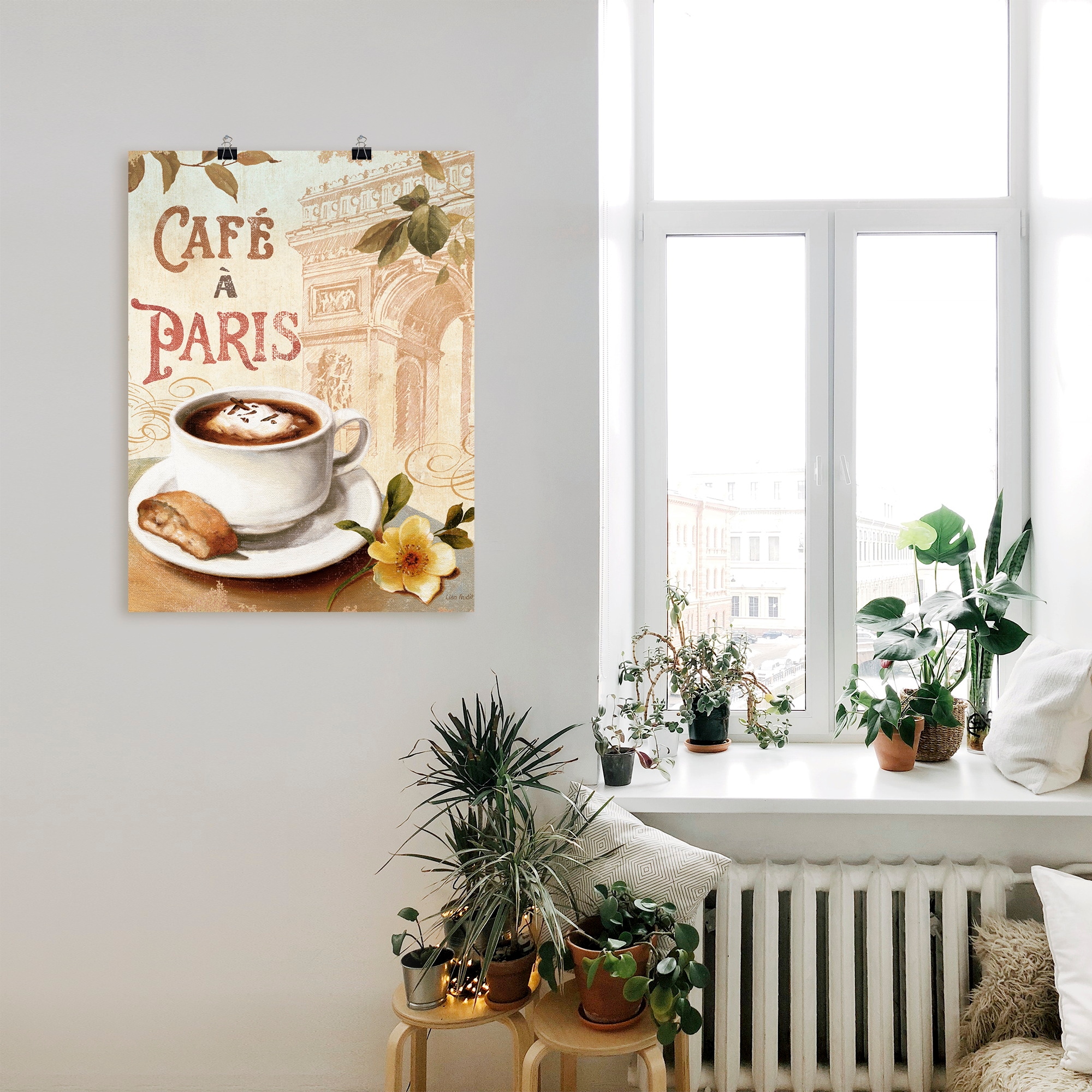 Artland Wandbild »Kaffee in Europa I«, Getränke, (1 St.), als Poster, Wandaufkleber in verschied. Größen