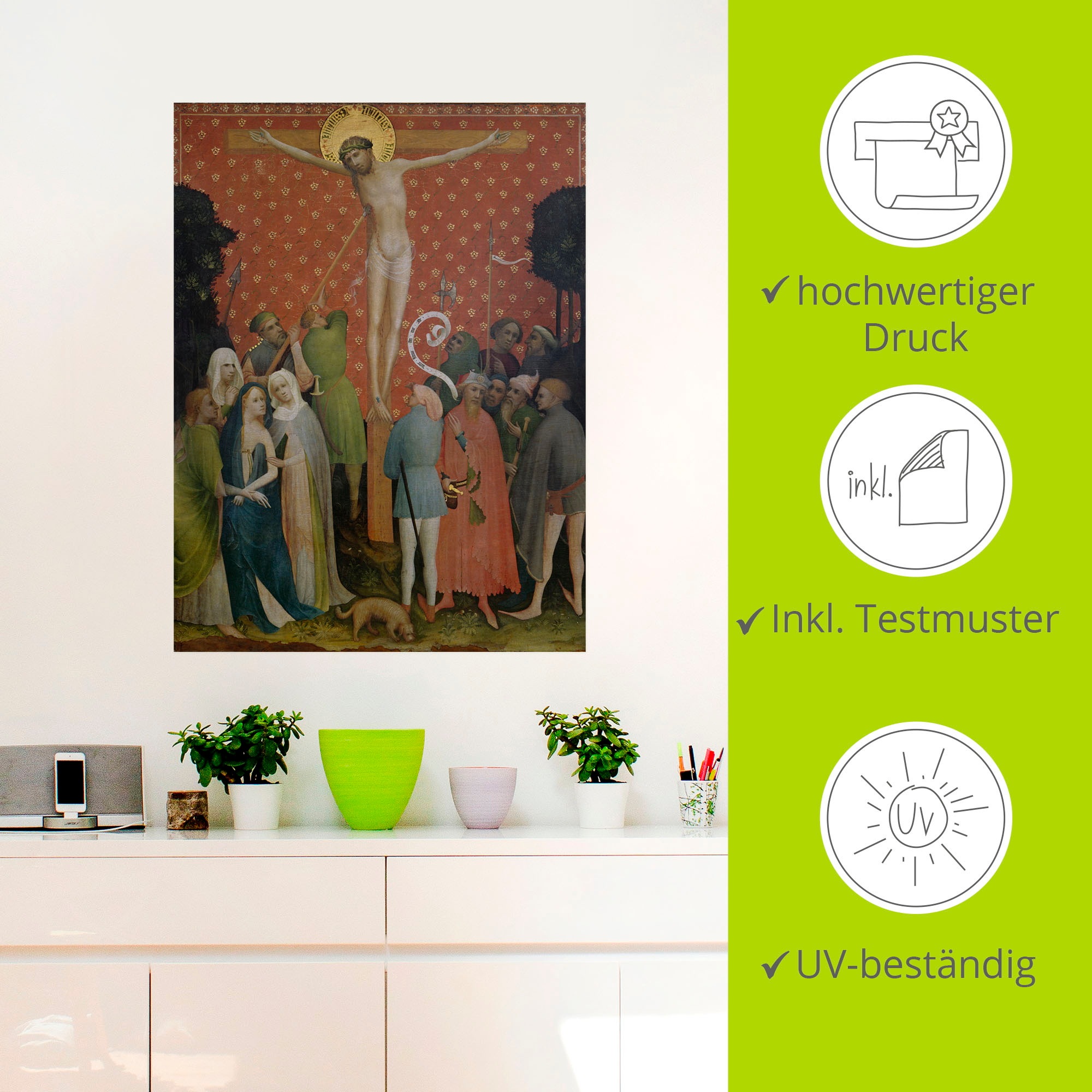 Artland Wandfolie »Goldene Tafel. Außenflügel I«, Religion, (1 St.), selbstklebend