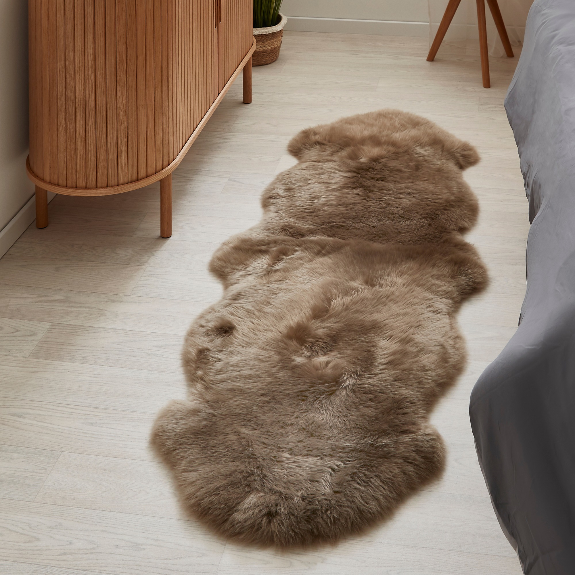 LUXOR living Fellteppich »Schaffell Namika« fellförmig 50 mm Höhe echtes La günstig online kaufen