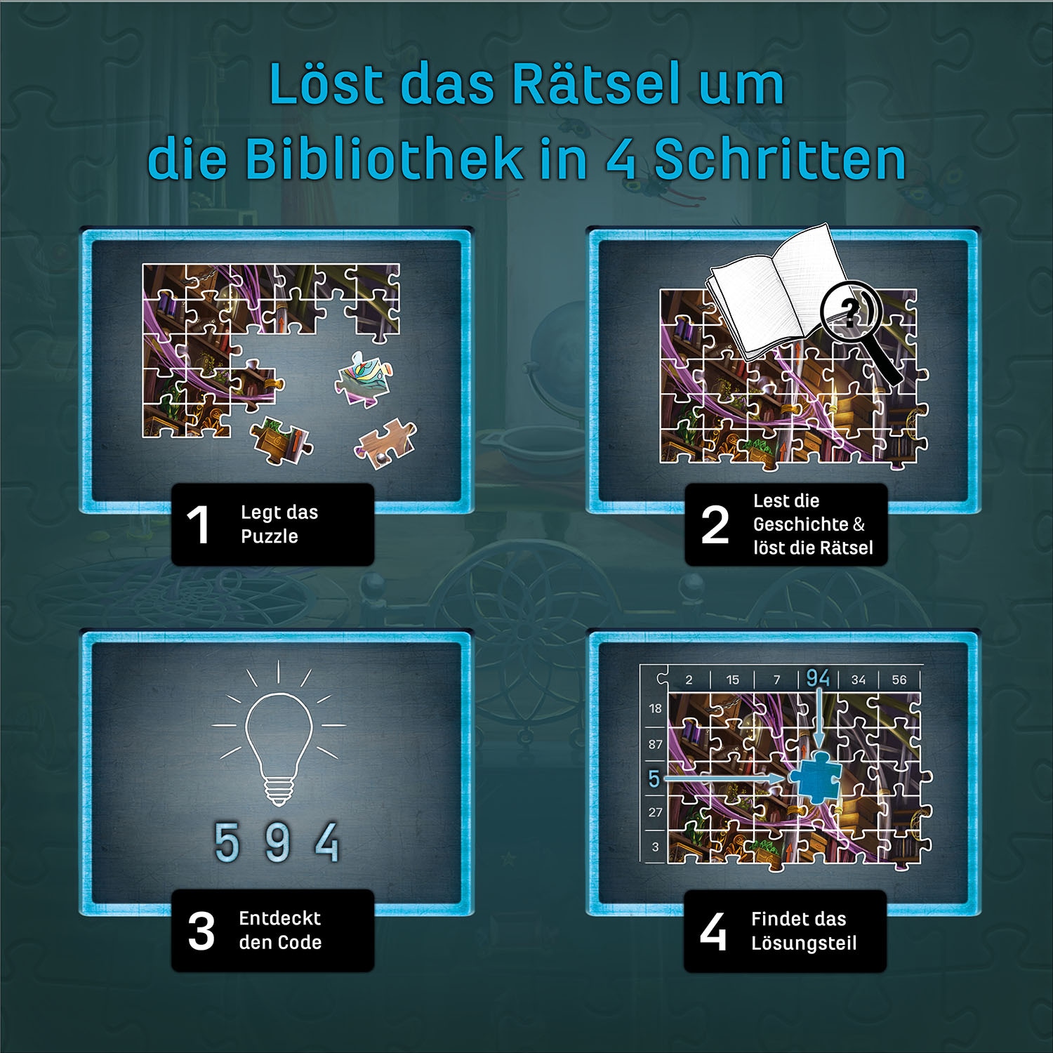 Kosmos Puzzle »EXIT® Das Puzzle Die Bibliothek der Träume« Made in Germany