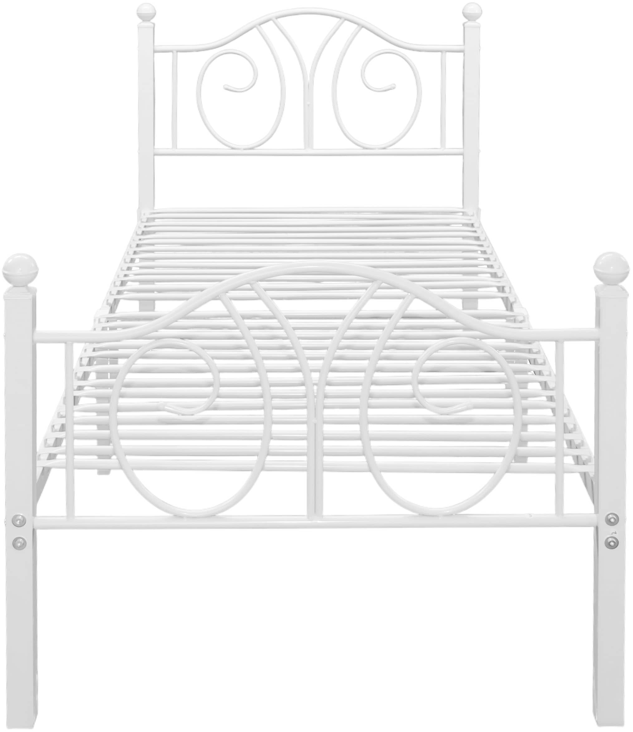 OTTO home Metallbett »LUND Landhausbett Bett Märchenbett Prinzessinbett« Träume wie im Märchen: Dein romantisches Metallbett in 2 Breiten