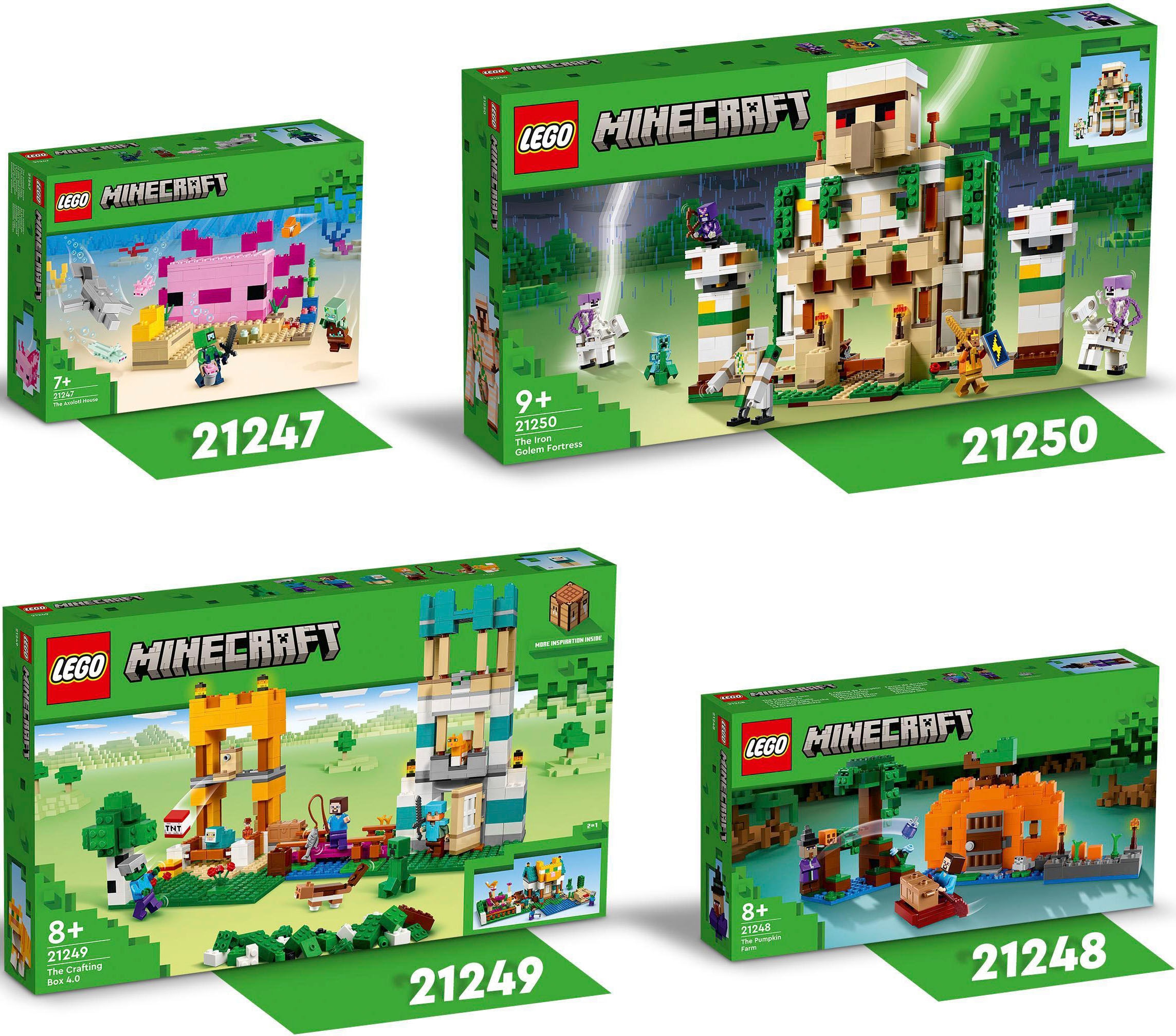 LEGO® Konstruktionsspielsteine »Die Kürbisfarm (21248), LEGO® Minecraft«, (257 St.), Made in Europe