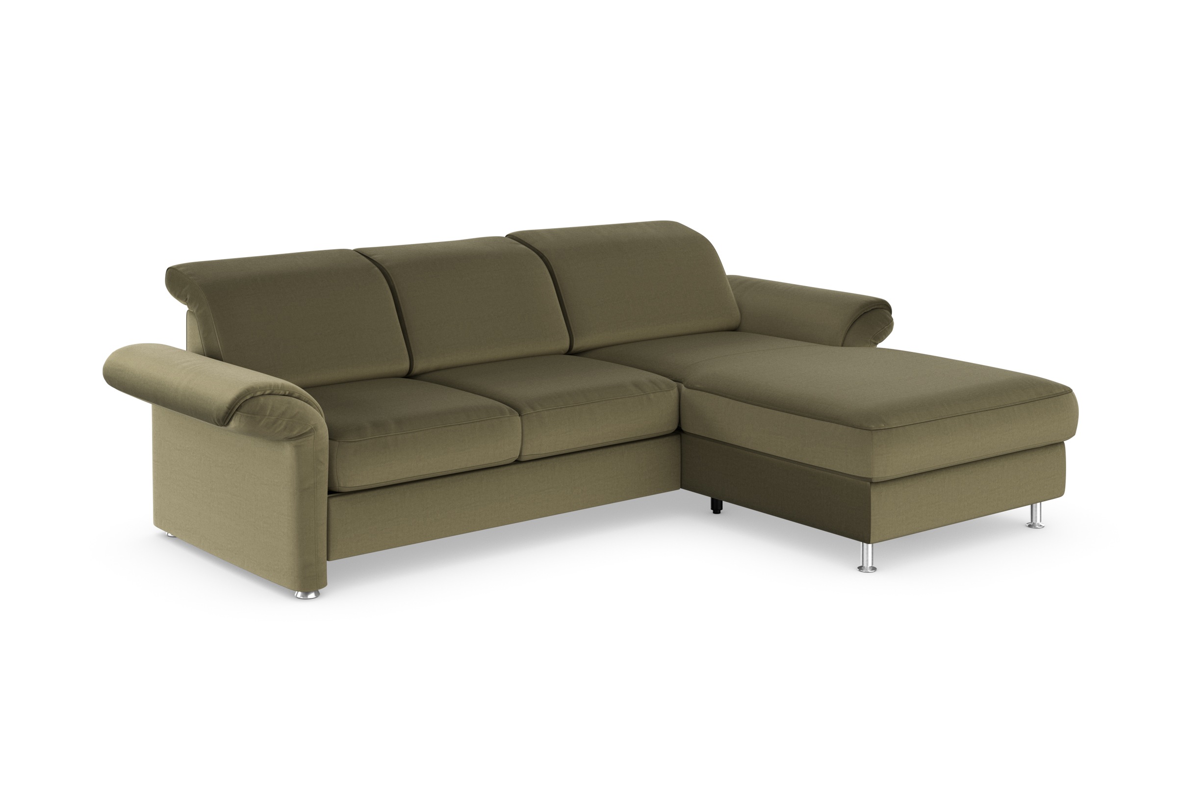sit&more Ecksofa »Apulia L-Form«, wahlweise Bettfunktion, Bettkasten und Kopf- und Armteilverstellung
