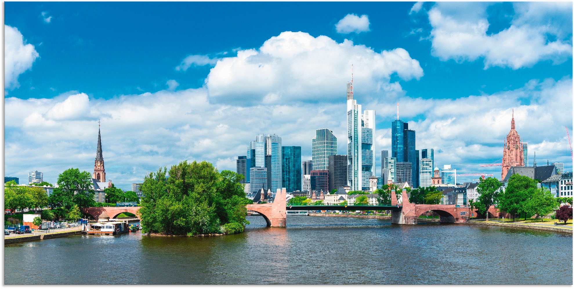 Artland Wandbild "Frankfurt am Main", Deutschland, (1 St.), als Alubild, Ou günstig online kaufen