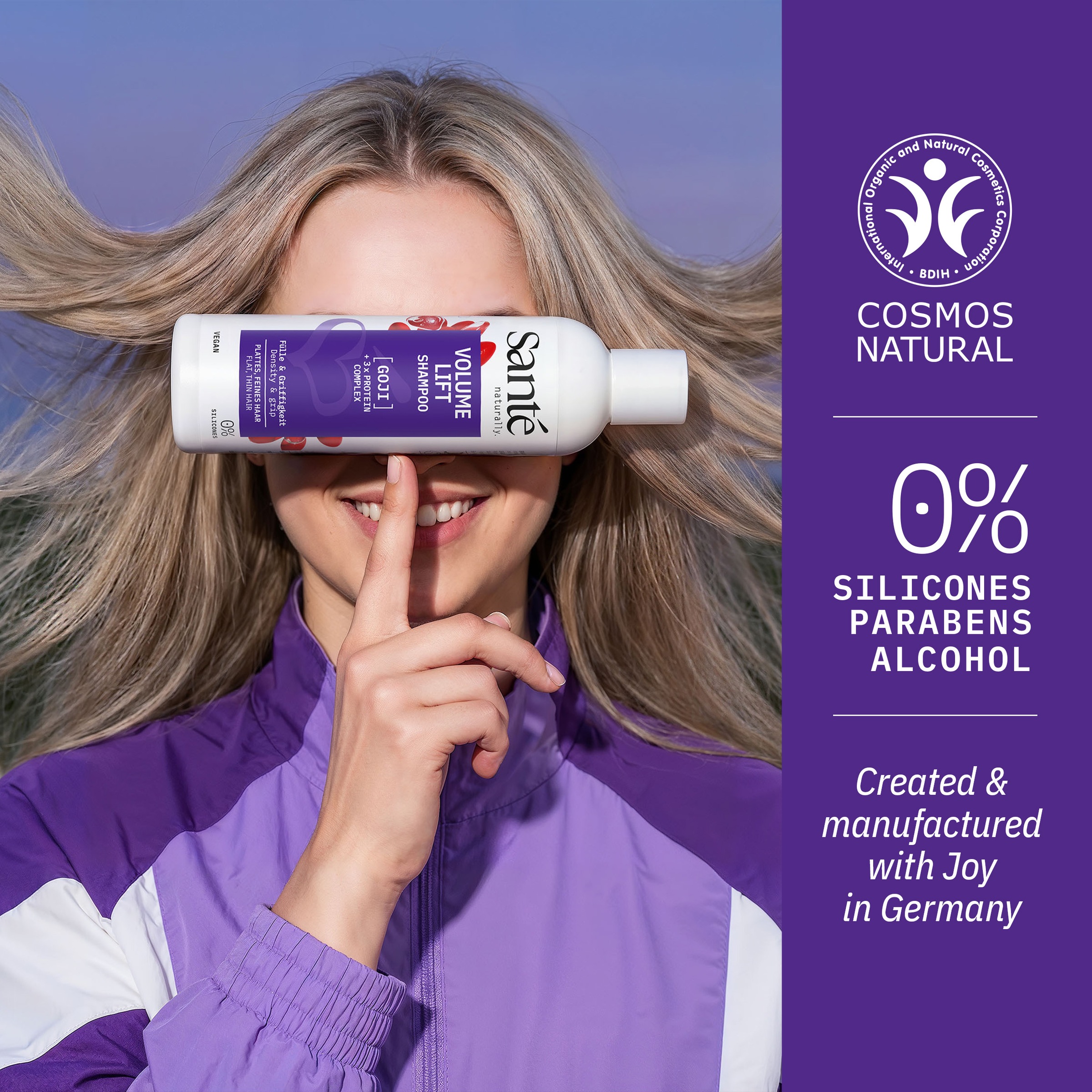 SANTE Haarshampoo »Volume Lift Shampoo Goji + 3-fach Protein Komplex« Haarshampoo, mit Gojibeerenextrakt