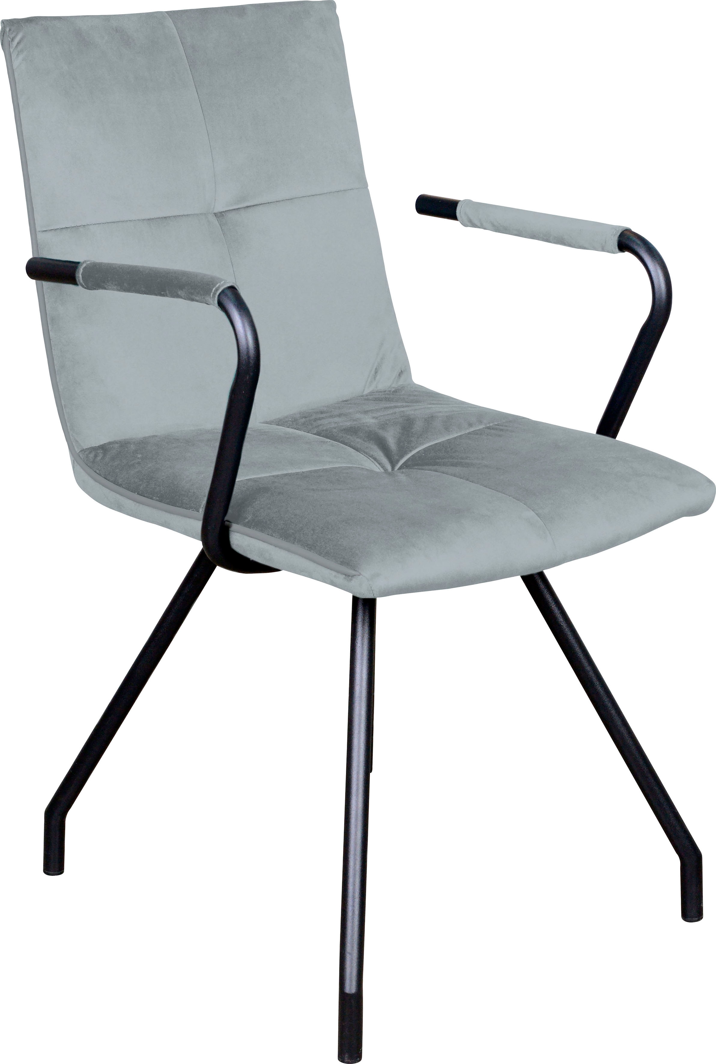 Kayoom Polsterstuhl »Stuhl Eaden 225 2er-Set, samtiger Stoffbezug, Paspel a günstig online kaufen