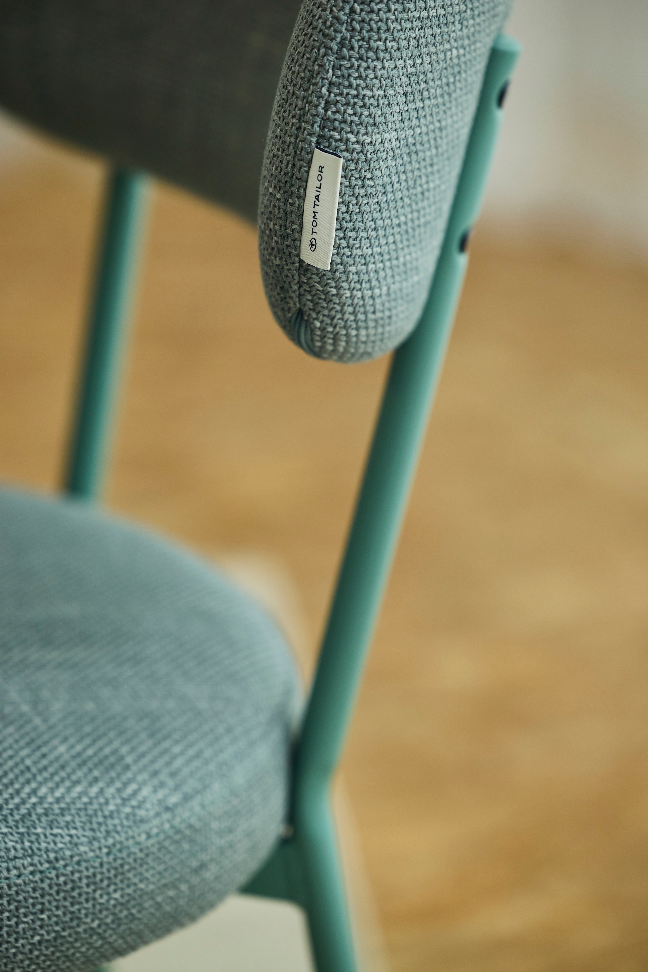 TOM TAILOR HOME 4-Fußstuhl »SOFT PAD CHAIR«, (Set), 2 St., Webstoff, Esszimmerstuhl, 4-Fußgestell, mit Rückenausschnitt