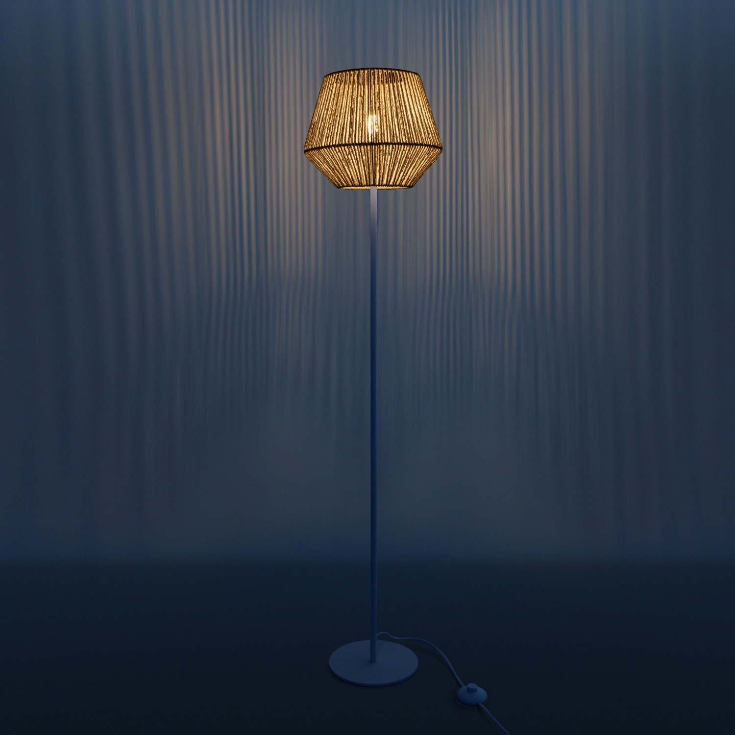 Korb bestellen Modern 1 Home Paco E27 Stehlampe Schlafzimmer flammig-flammig, Boho »Pinto«, LED Wohnzimmer online Optik
