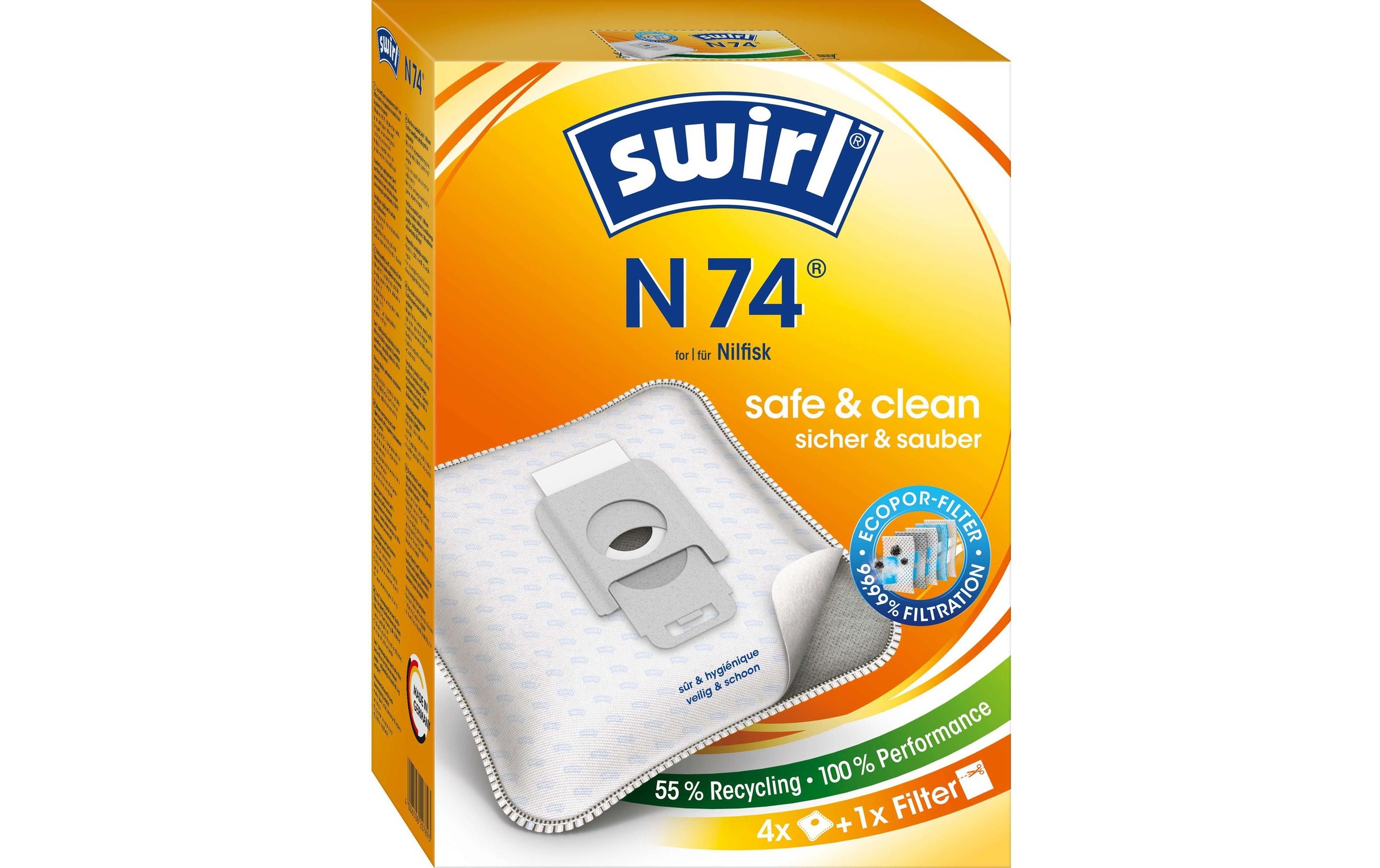 Swirl Staubsaugerbeutel »P 43 4 Stück«