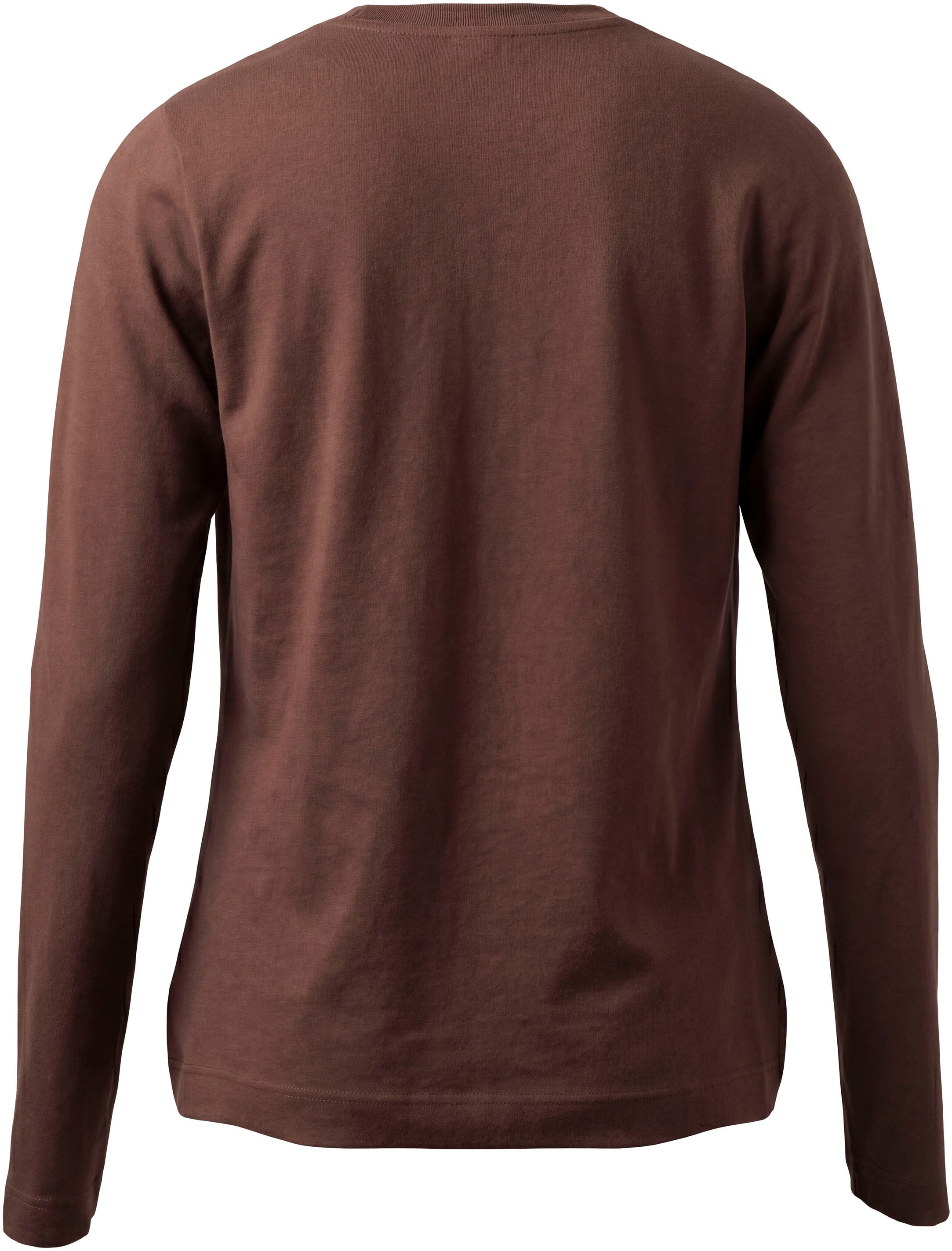H.I.S Langarmshirt »3er Pack Shirts in modischen Farben« Packung, 3,  hüftlang, mit Rundhalsausschnitt, Basic-Passform
