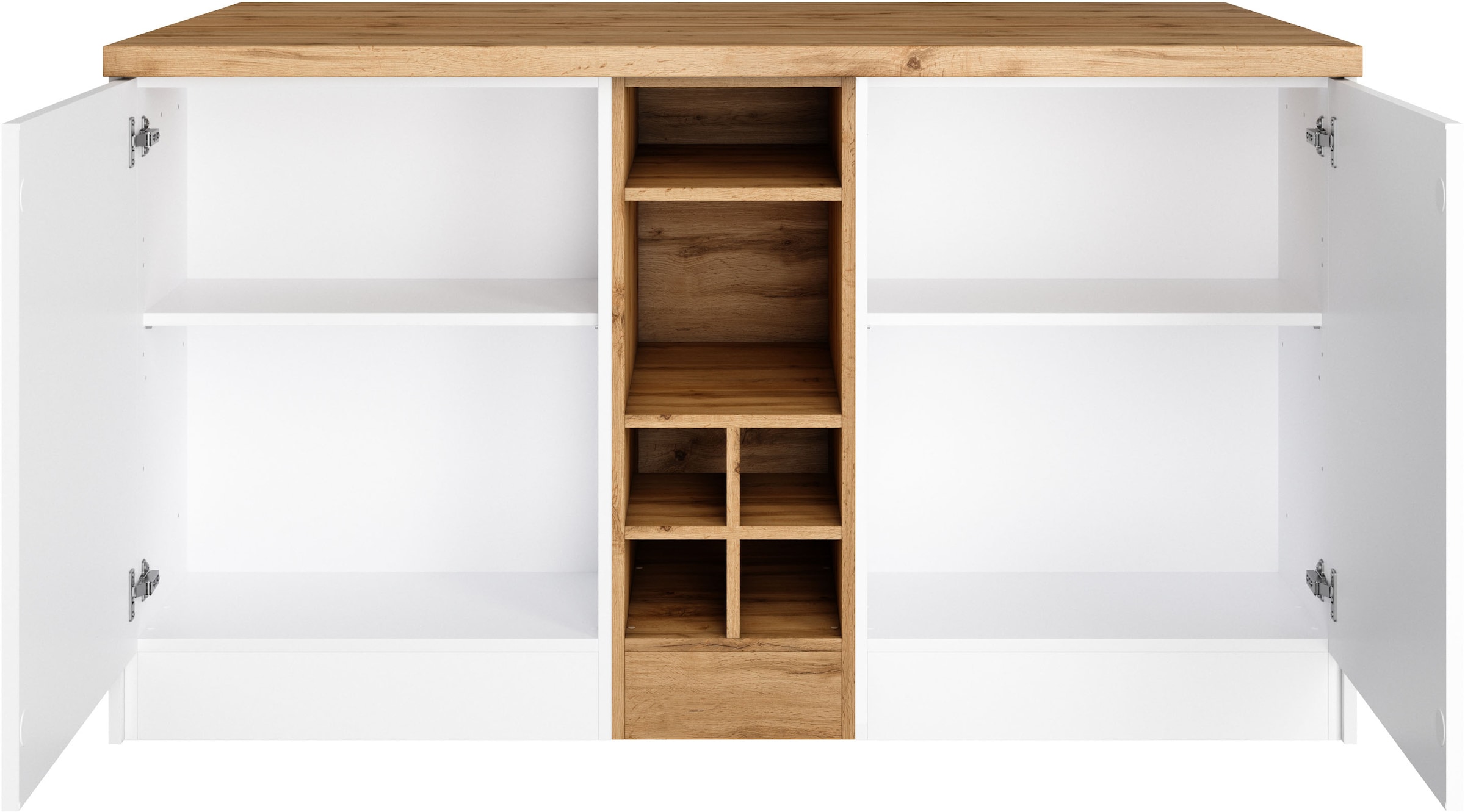KOCHSTATION Kücheninsel »KS-Milan«, Stellmaß 153/100 cm, viel Stauraum, Lebensmittelpunkt: Küche