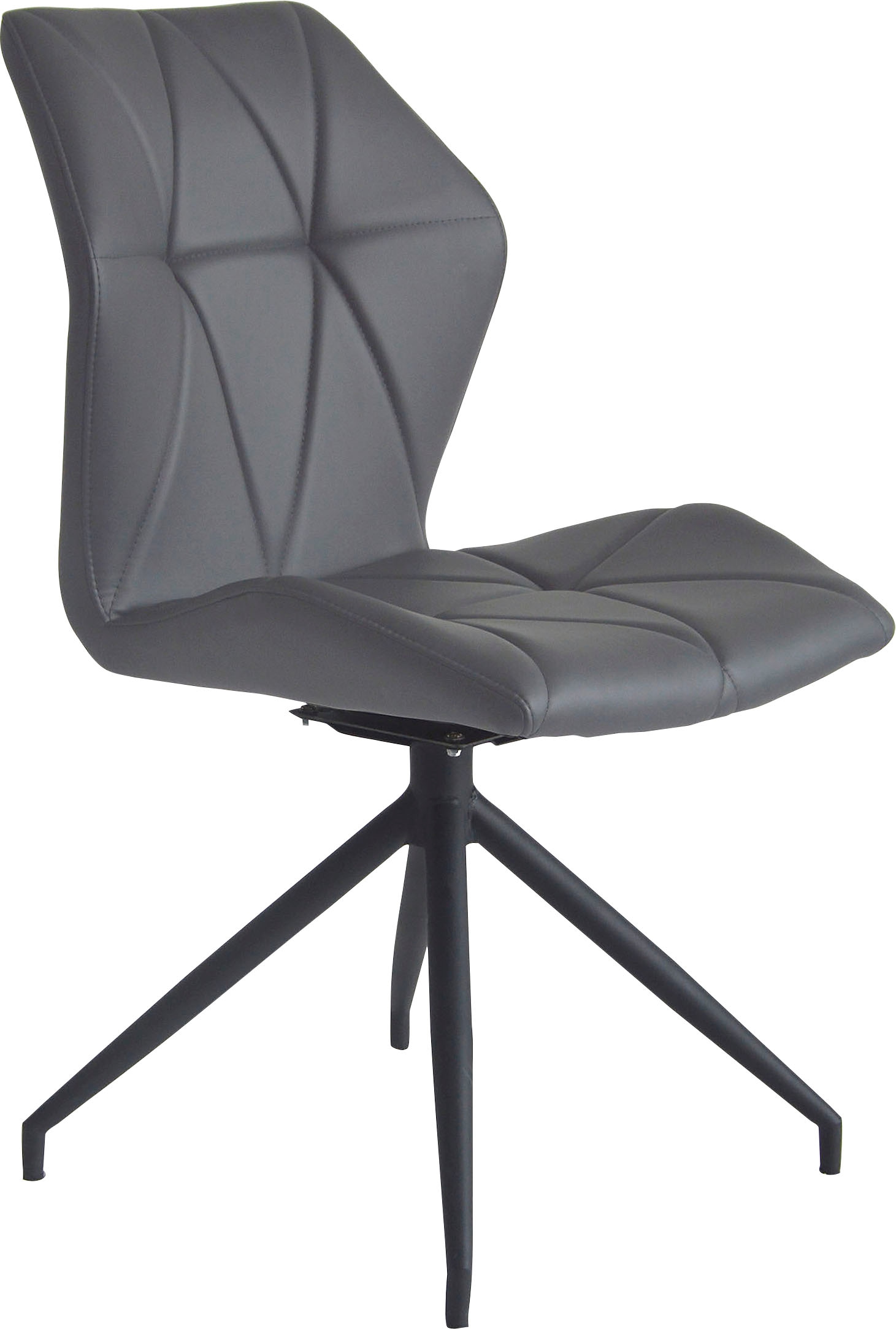 byLIVING Esszimmerstuhl »Imke«, (Set), 2 St., Kunstleder, 2er-Set, gemütlicher Esszimmerstuhl mit Steppung, 360 Grad drehbar
