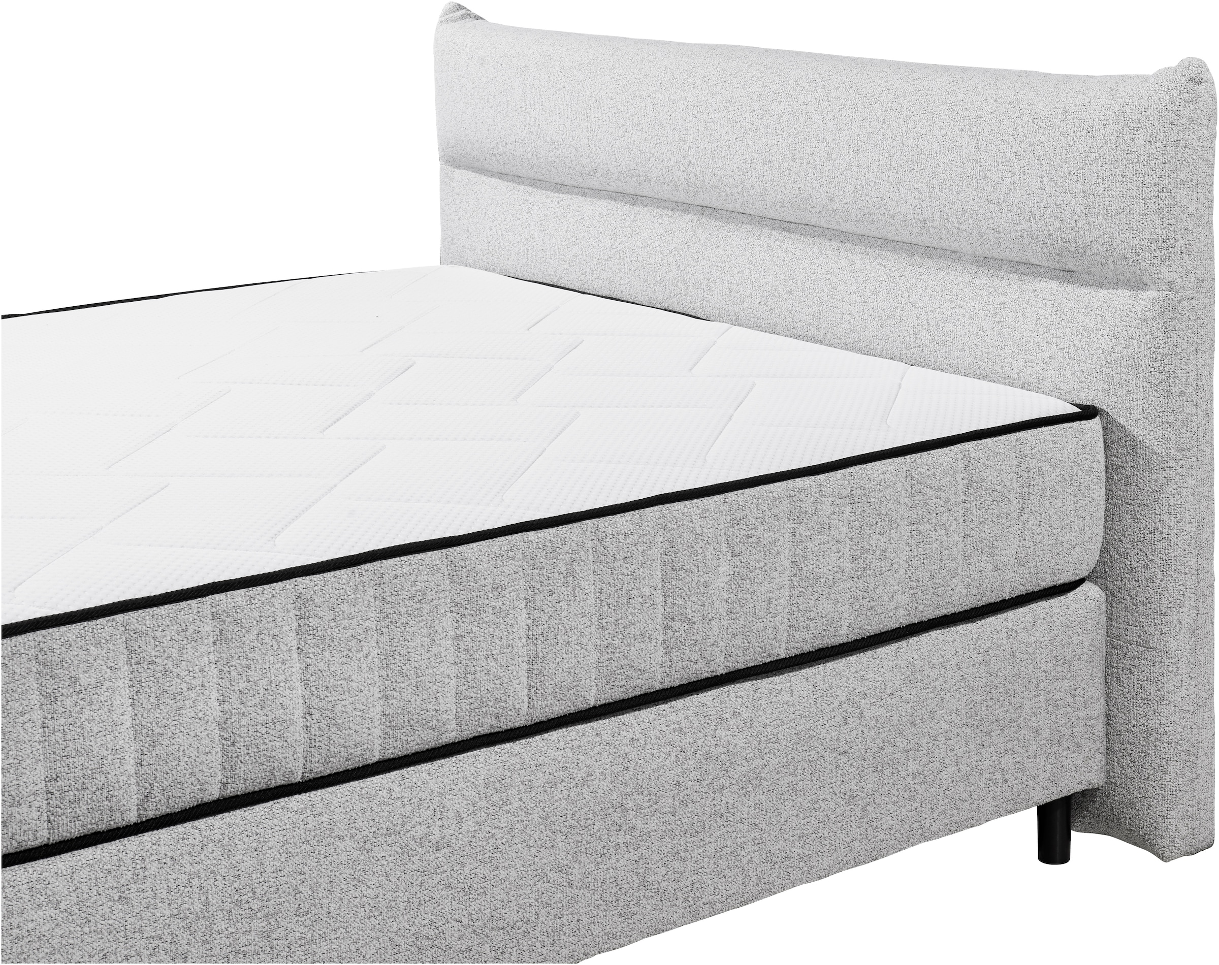 ED EXCITING DESIGN Boxspringbett »Vlieland«, Premium 9-Zonen-Tonnentaschenfederkern Duo-Matratze mit Kokosmatte
