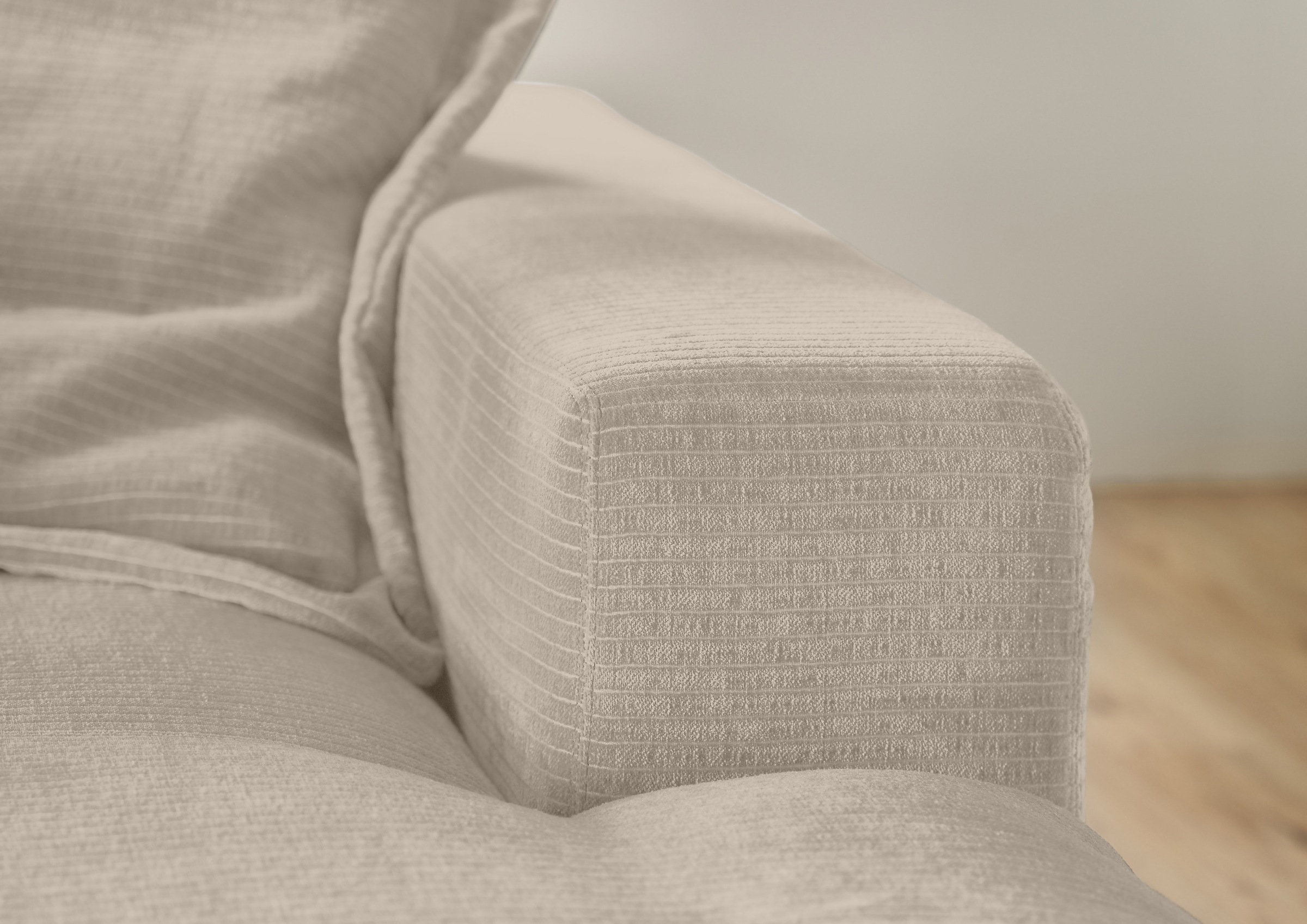 Musterring Ecksofa »Lucia«, verschiedene Farben, großer Longchair mit Armlehne, B330 x T190 cm