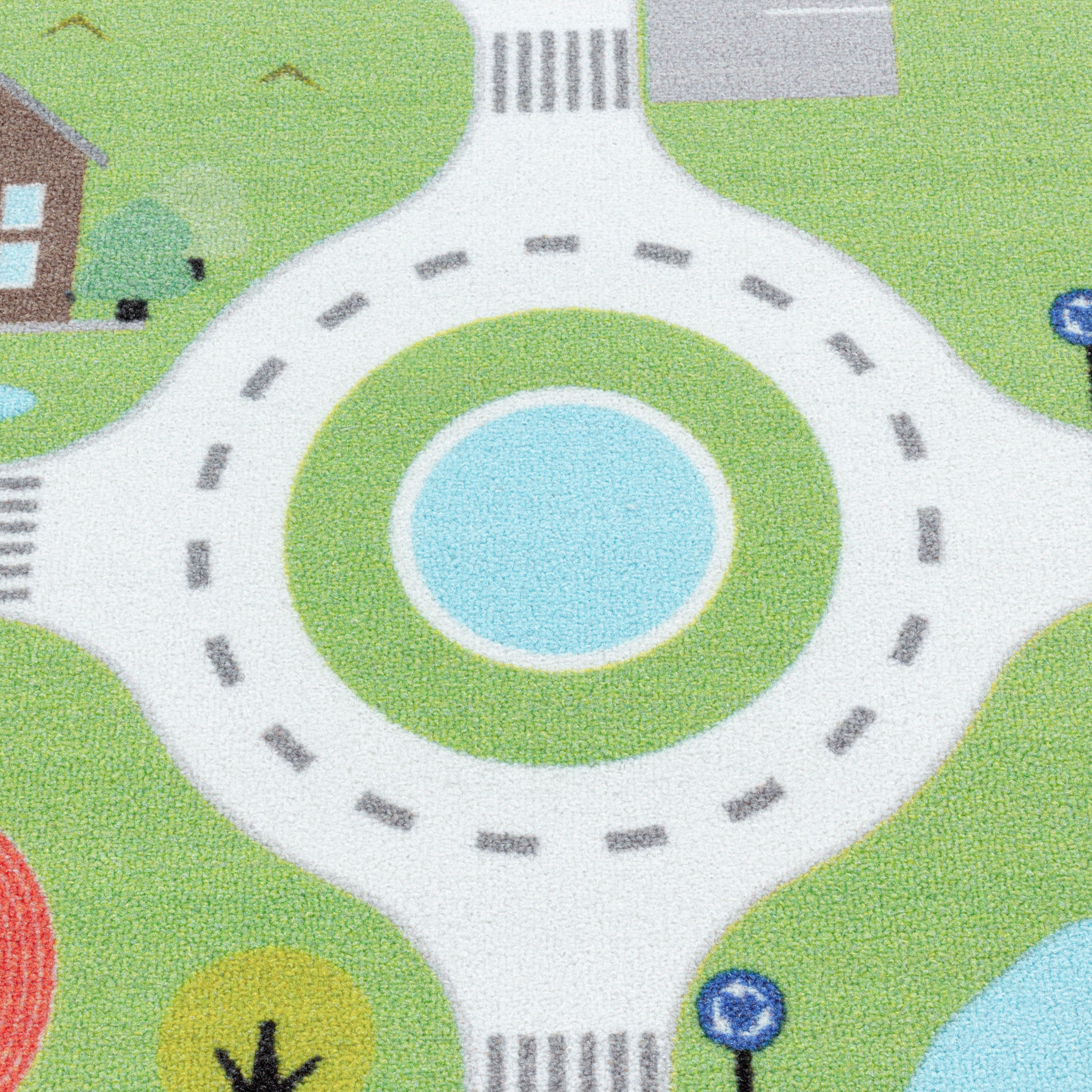 Ayyildiz Teppiche Kinderteppich »PLAY 2902«, rechteckig, 6 mm Höhe, robuster Kurflor, Straßen Spiel Teppich, Kinderzimmer