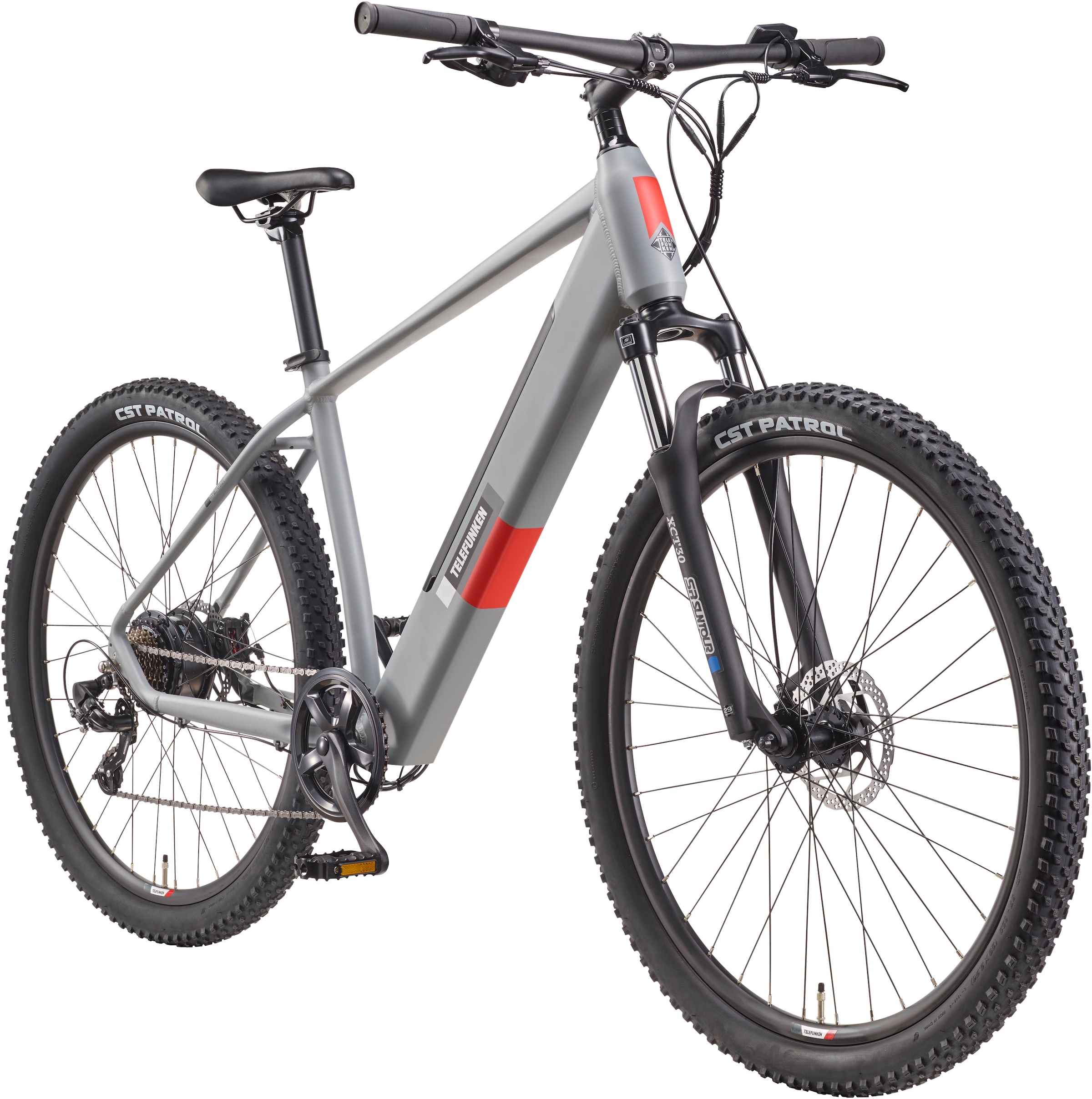 Telefunken E-Bike »Aufsteiger M921«, 7 Gang, Shimano, Heckmotor 250 W, (29 Zoll, Scheibenbremsen), Pedelec, Elektrofahrrad für Damen u. Herren, MTB