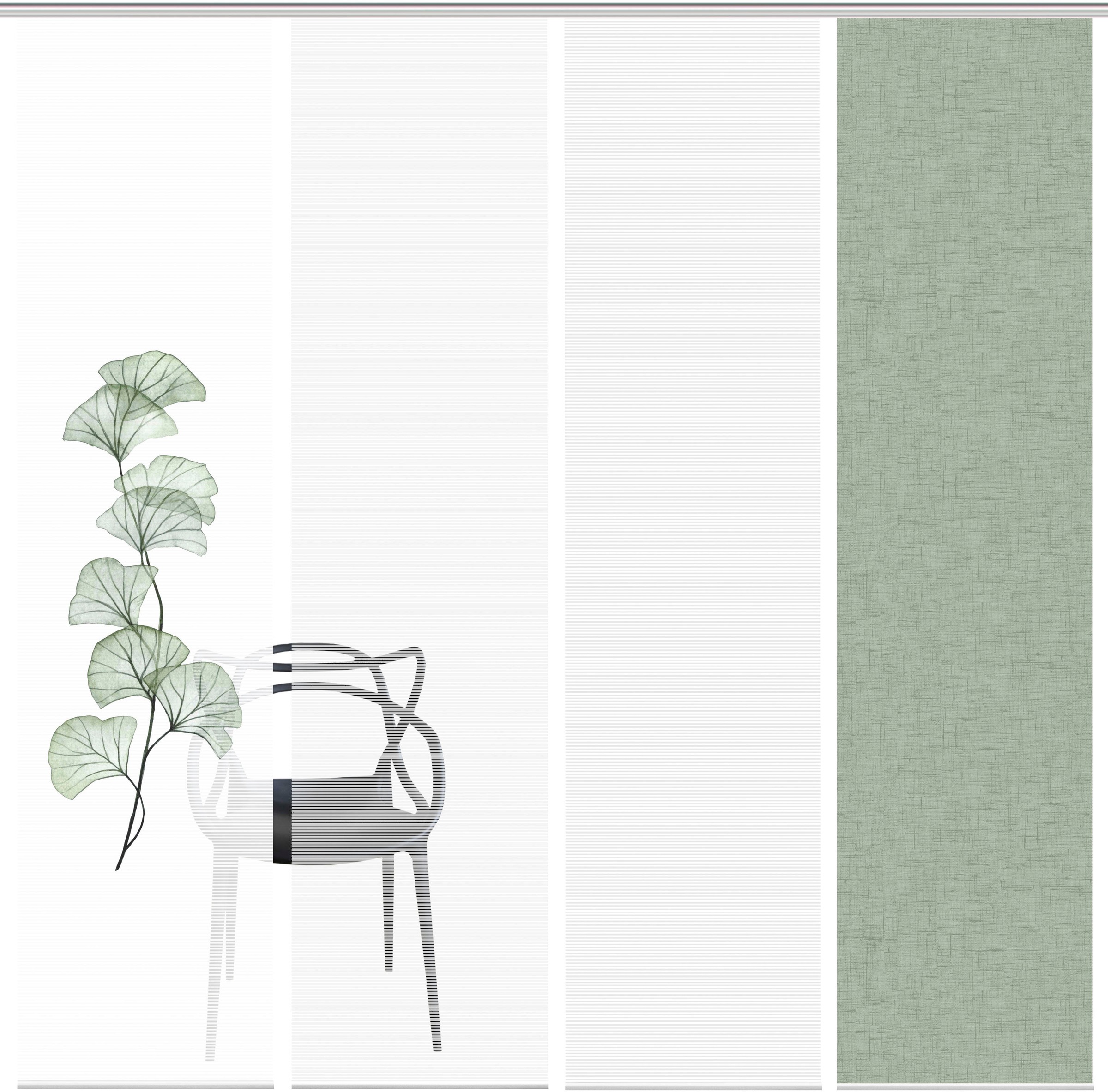 Vision S Schiebegardine »BERTO 4er SET« Paneelwagen 4 Stk. tlg. Schiebevorh günstig online kaufen