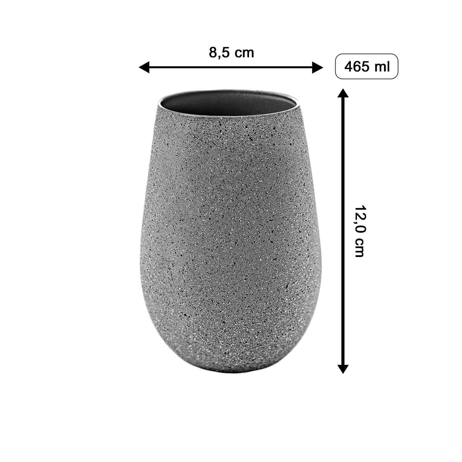 Stölzle Glas »Becher STONES 465 ml 6er Set grau« günstig online kaufen
