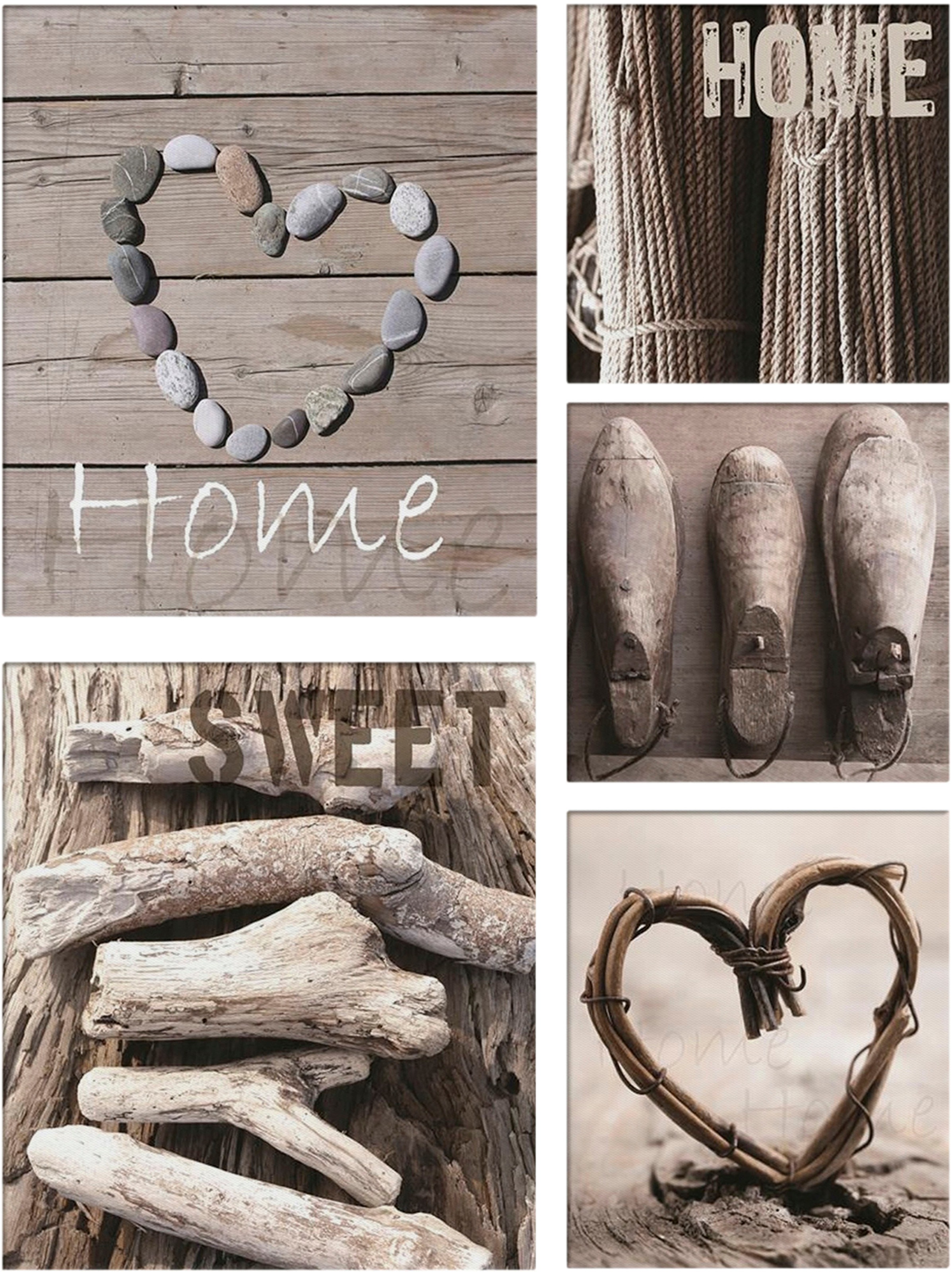 Art for the home Bild »home sweet home«, (5 St.)