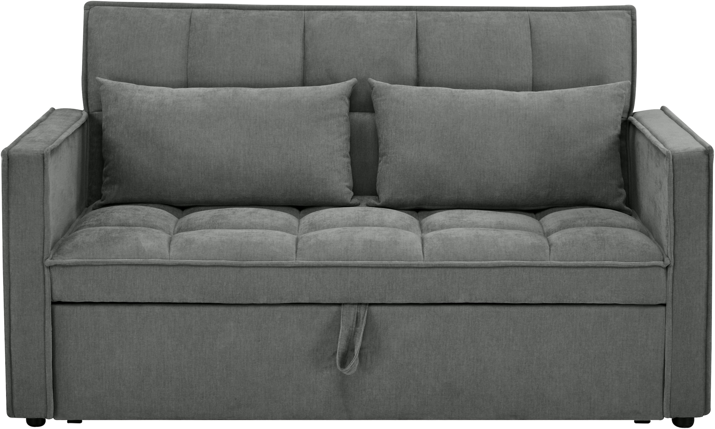 OTTO home Schlafsofa »STEFFO, 159 cm, 2-Sitzer, mit verstellbarer Rückenlehne« Klappmechanismus, Feinstruktur-Bezug, natürliche Farben