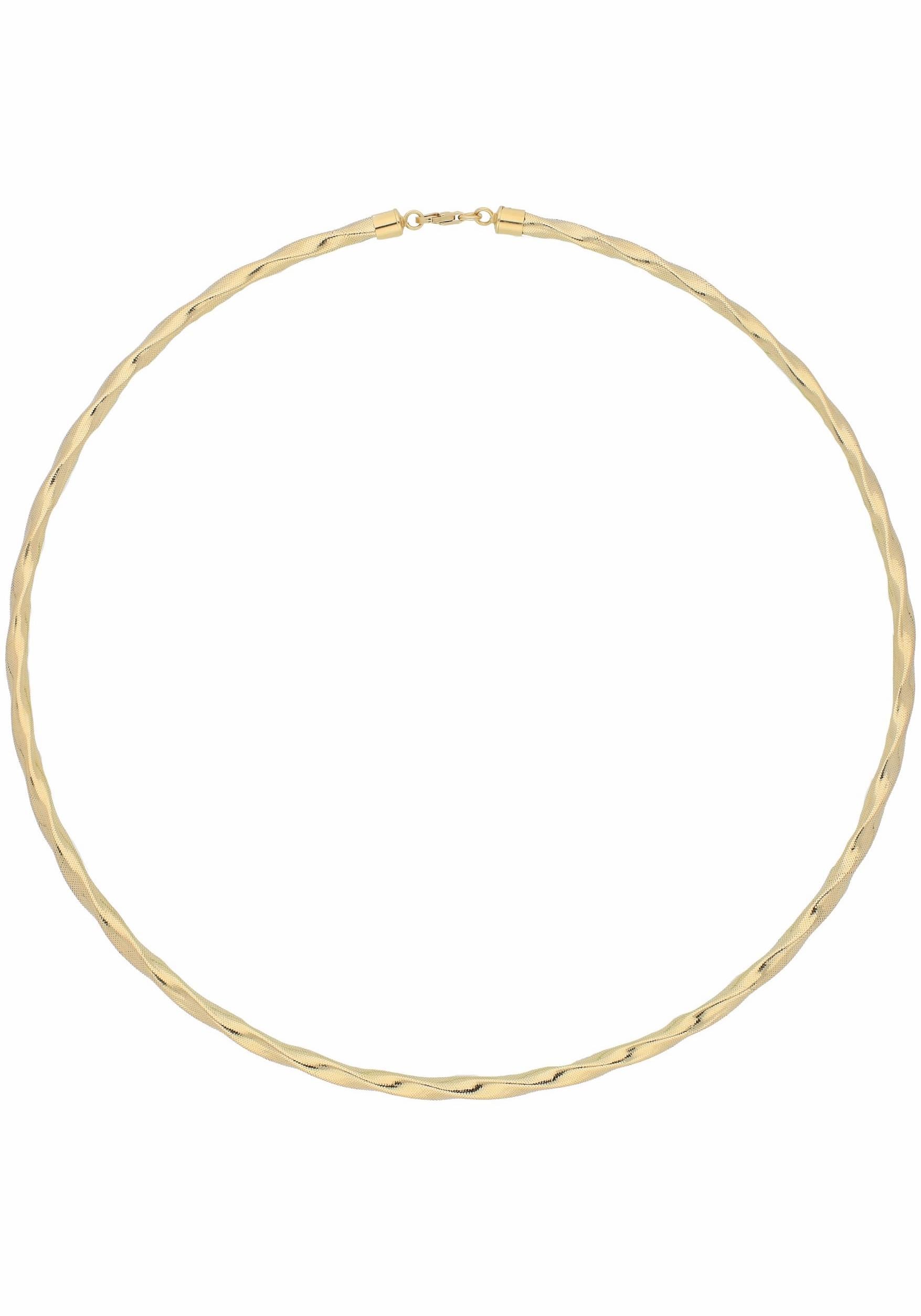 Firetti Halsreif »Schmuck Geschenk Gold 585, Fantasiekette gedrehte Optik«