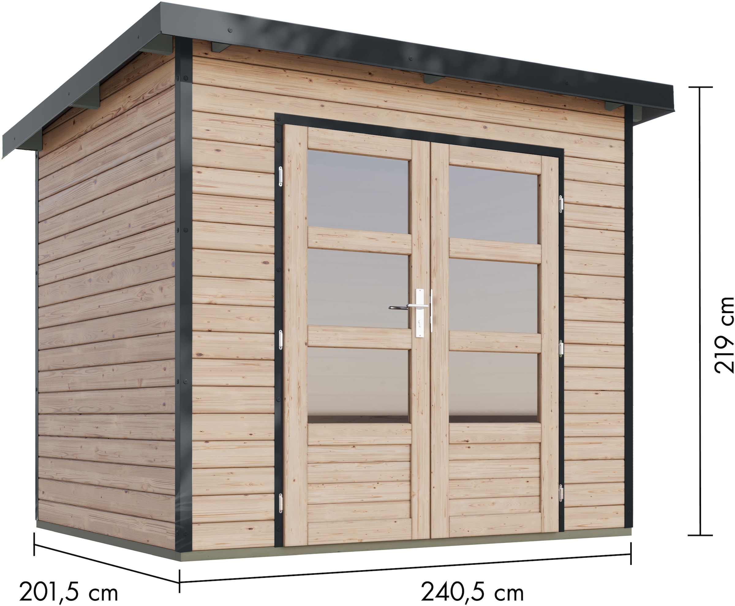 Karibu Gartenhaus »Plutino 2, in verschiedenen Farben«