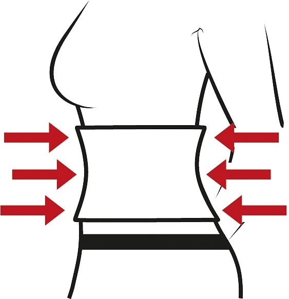 Hydas Bauch- und Rückenstützgürtel »Stützbandage mit Outlast®«, in drei Stärken mit Outlast