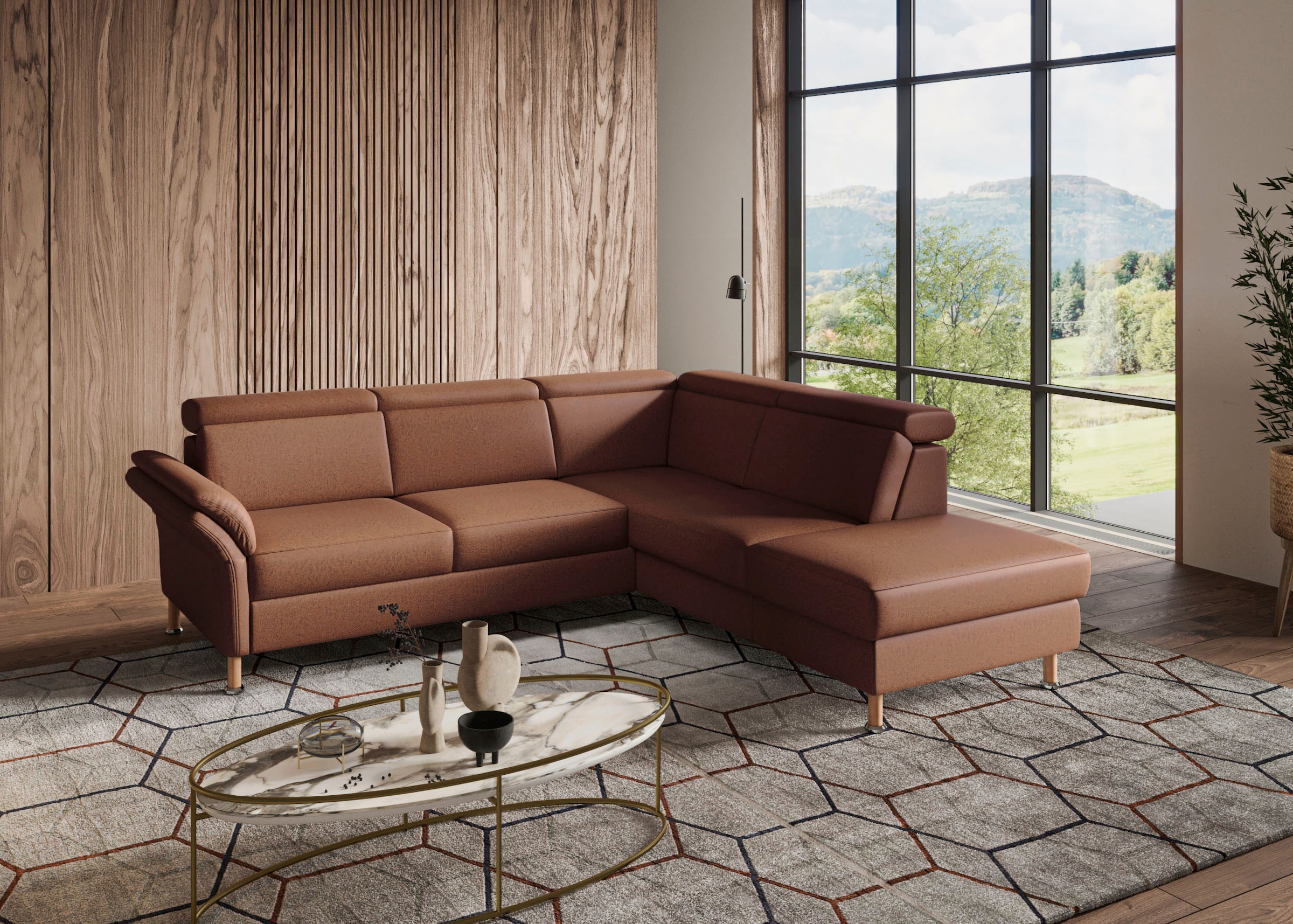 Home affaire Ecksofa »Calypso L-Form«, mit Relaxfunktion motorisch im Sofa 2,5- Sitzer