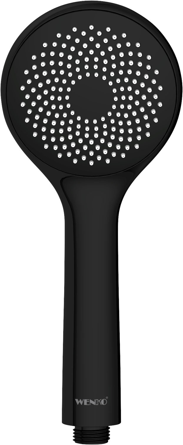 WENKO Handbrause »Watersaving« Schwarz matt, Ø 9,5 cm