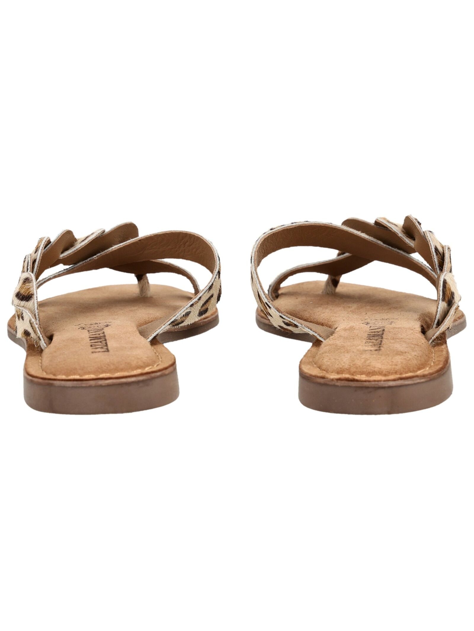 Lazamani Zehentrenner »Lazamani Pantoletten Leder/Textil«