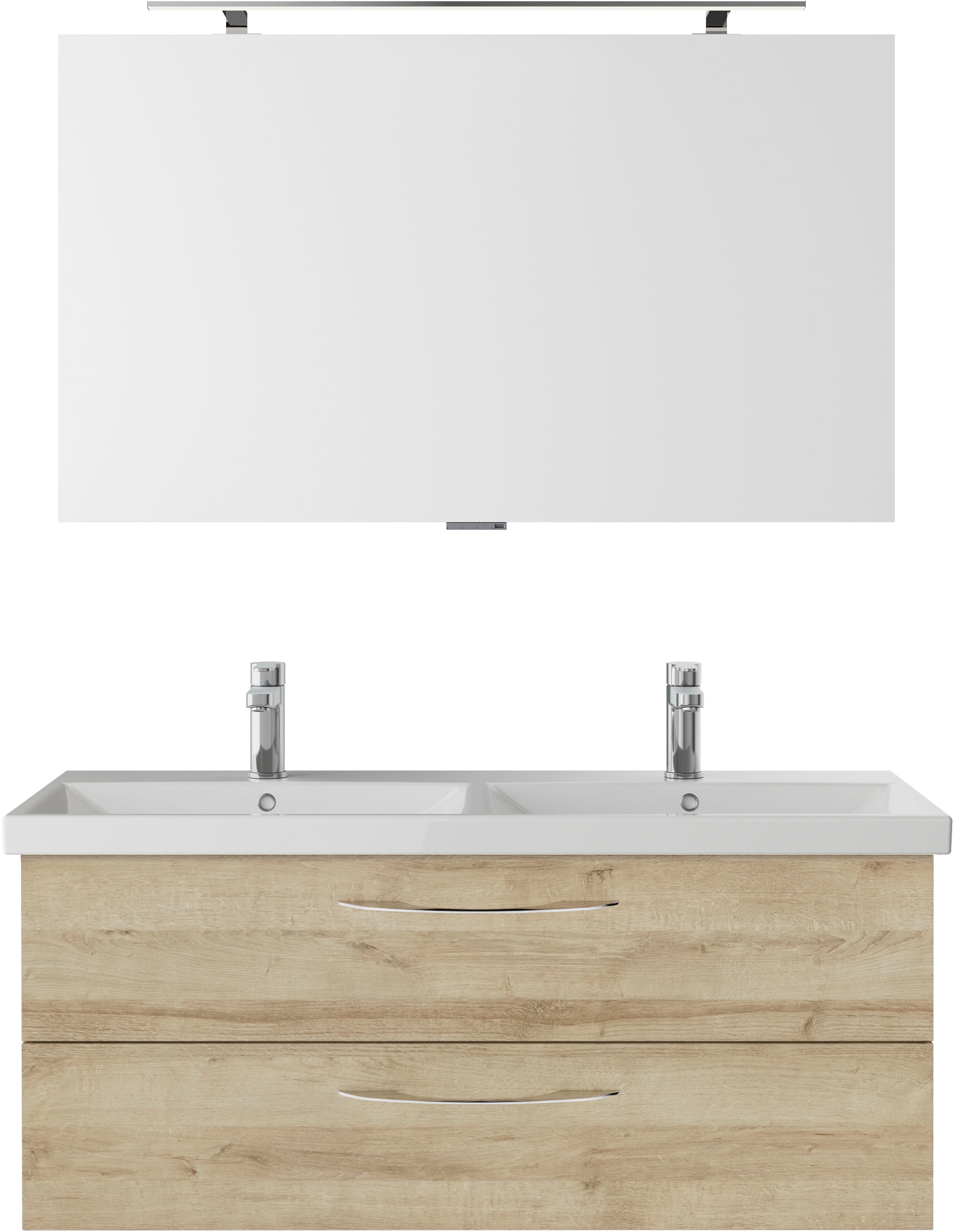 Saphir Badmöbel-Set »Serie 4035 2-teilig, Keramik-Doppelwaschtisch mit LED- günstig online kaufen