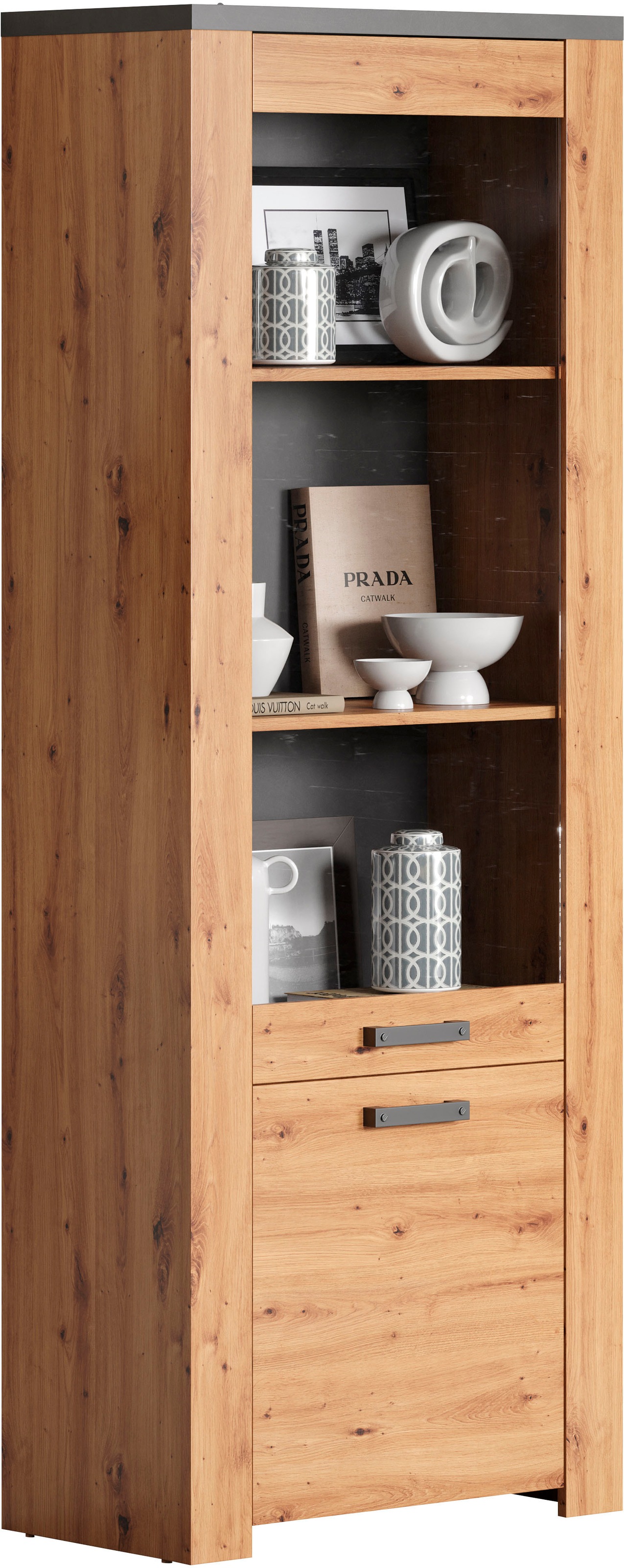 Home affaire Vitrine »Ambres«, (1 St.), mit Glastür, Breite 73 cm, Türanschlag links oder rechts