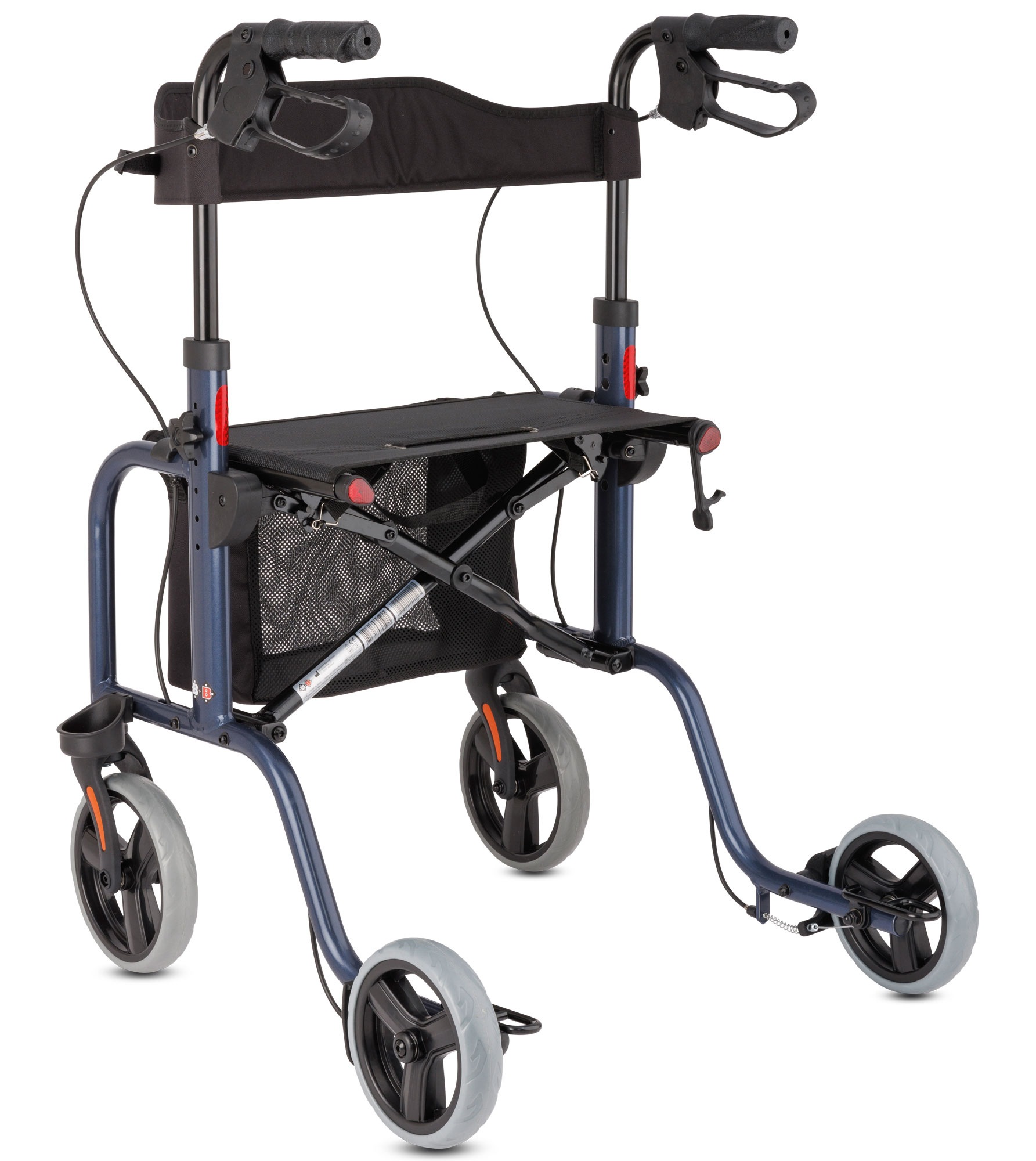 Bischoff & Bischoff Rollator »RL-Smart«, faltbar – Leichtgewicht für innen und außen mit Tasche und Stockhalter