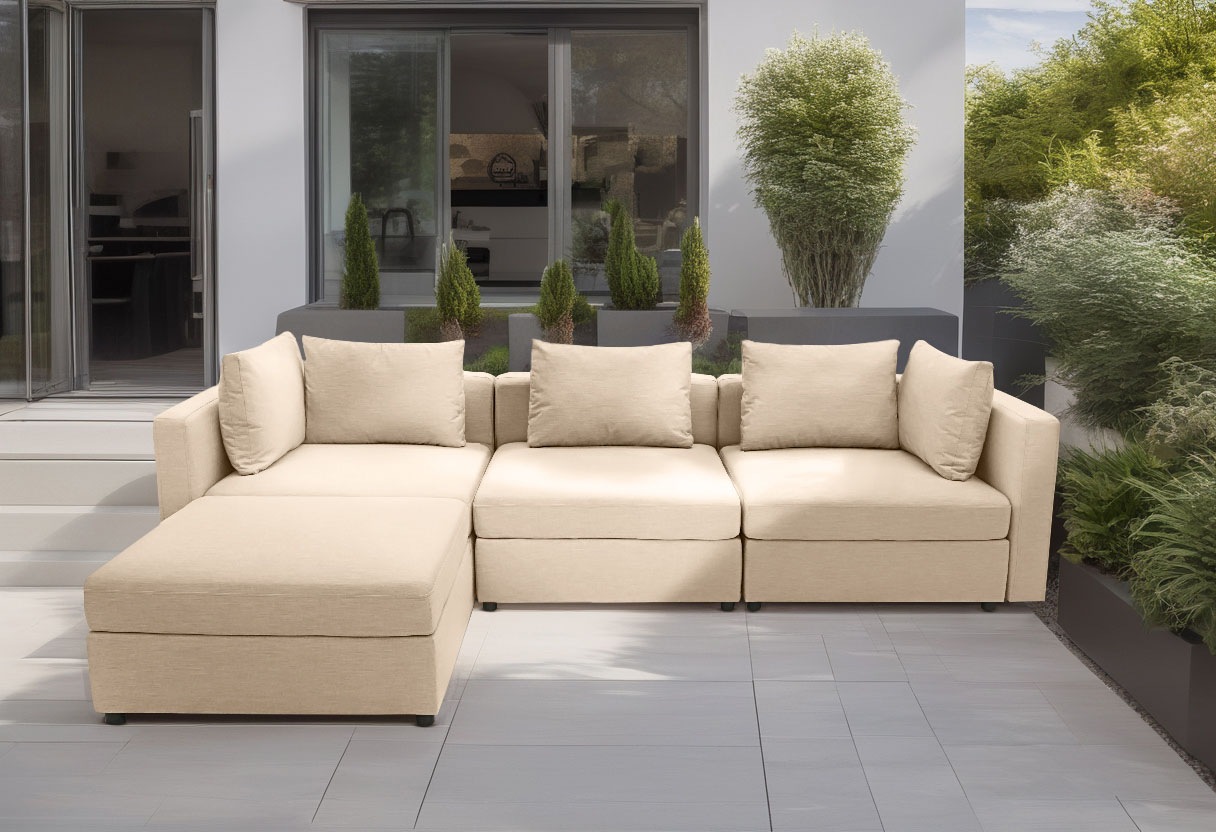 DOMO collection Ecksofa "Solskin, individuell erweiterbar/kombinierbar L-Fo günstig online kaufen