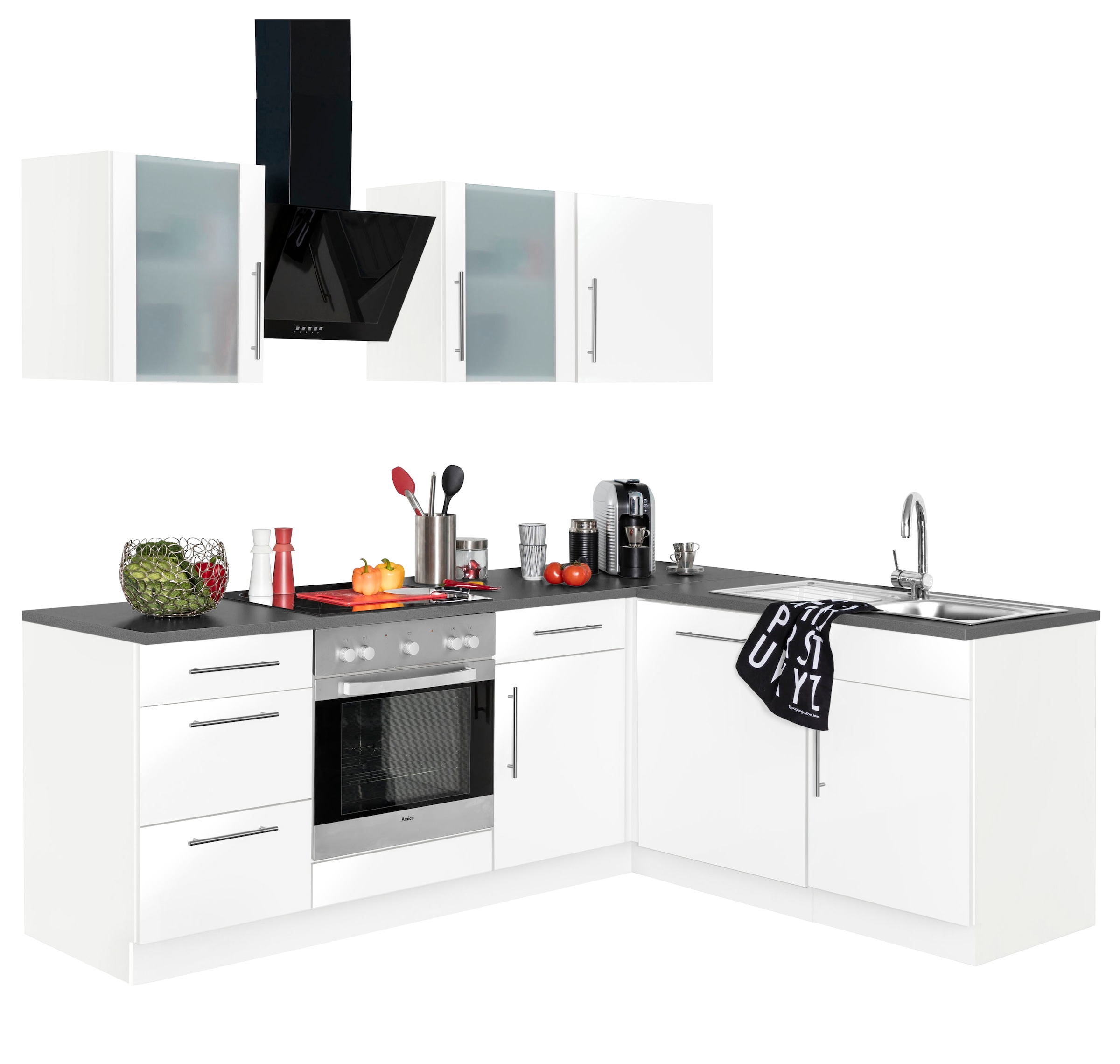 wiho Küchen Winkelküche Stellbreite jetzt »Cali«, E-Geräten, im mit x cm 170 220 %Sale