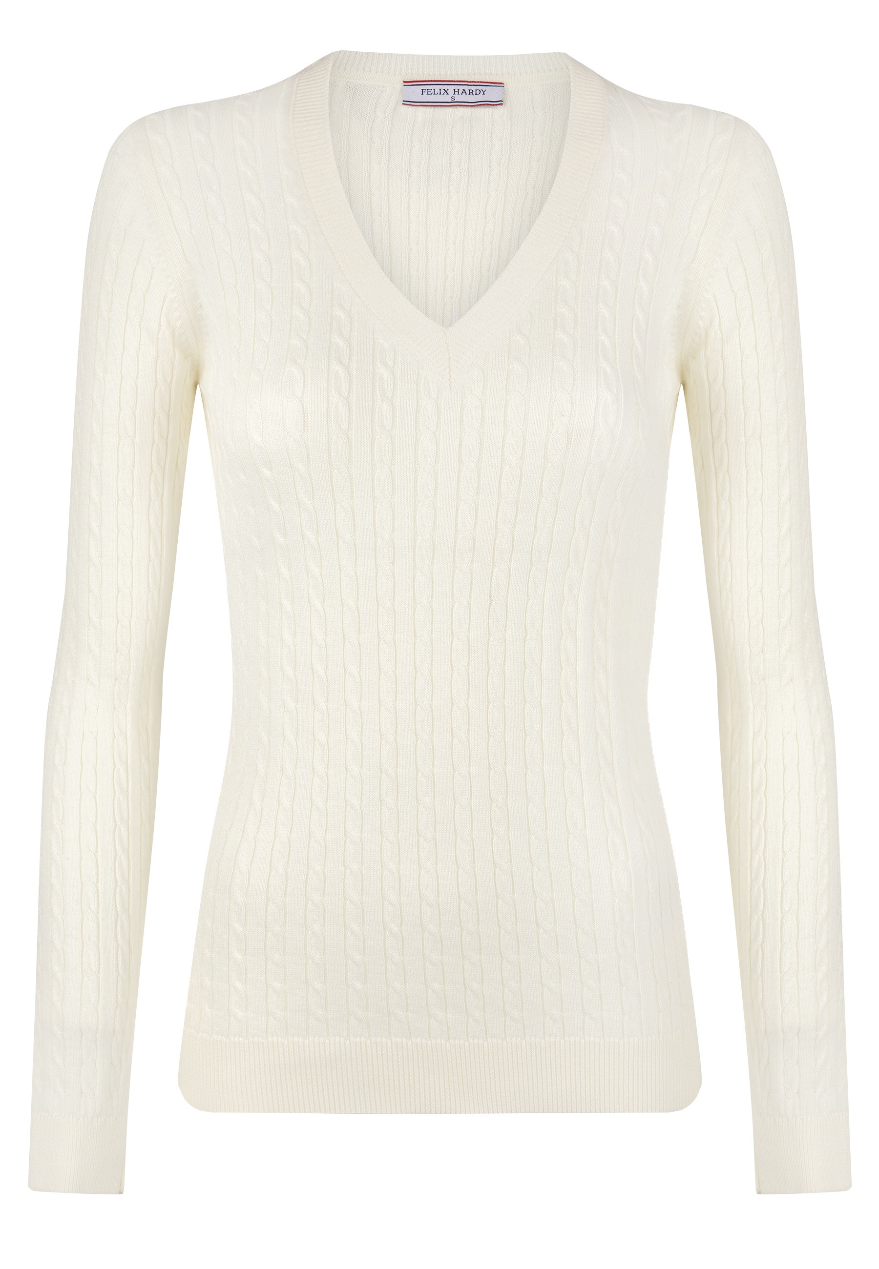 Felix Hardy V-Ausschnitt-Pullover »Kabelstrick-Pullover mit V-Ausschnitt«