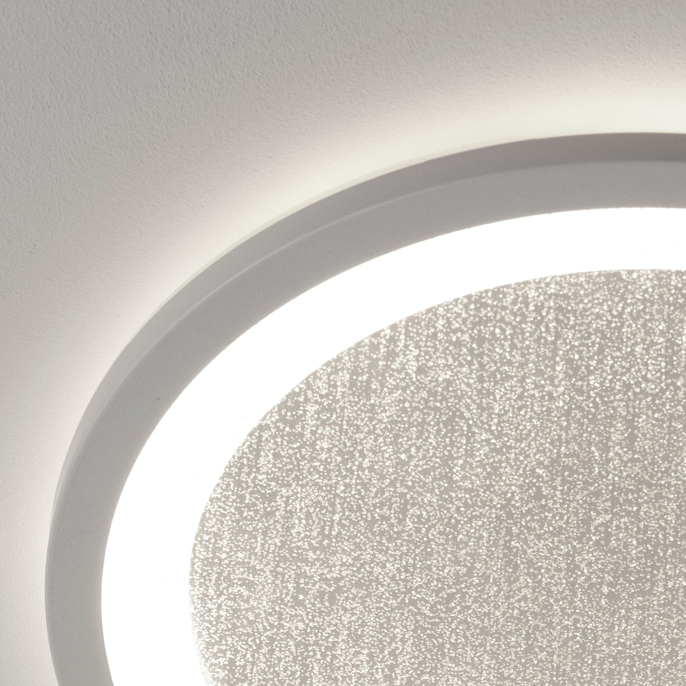 BreLight LED Deckenleuchte »Tanida«, LED-Deckenlampe mit Glitzereffekt, 22 W, 2200 lm, 4000 K, weiß