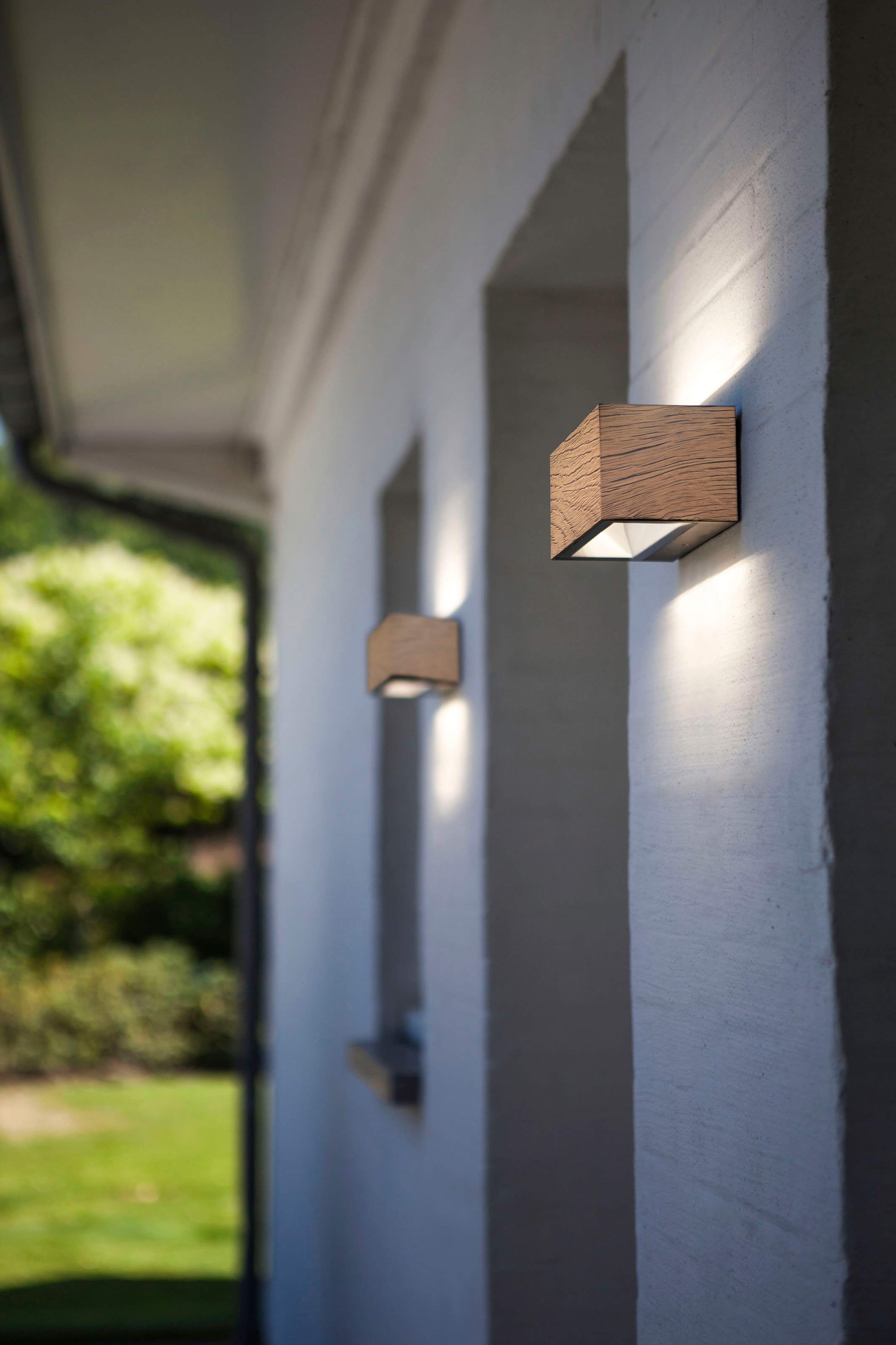 LUTEC LED Außen-Wandleuchte »GEMINI«, Leuchtmittel LED-Modul | LED fest integriert