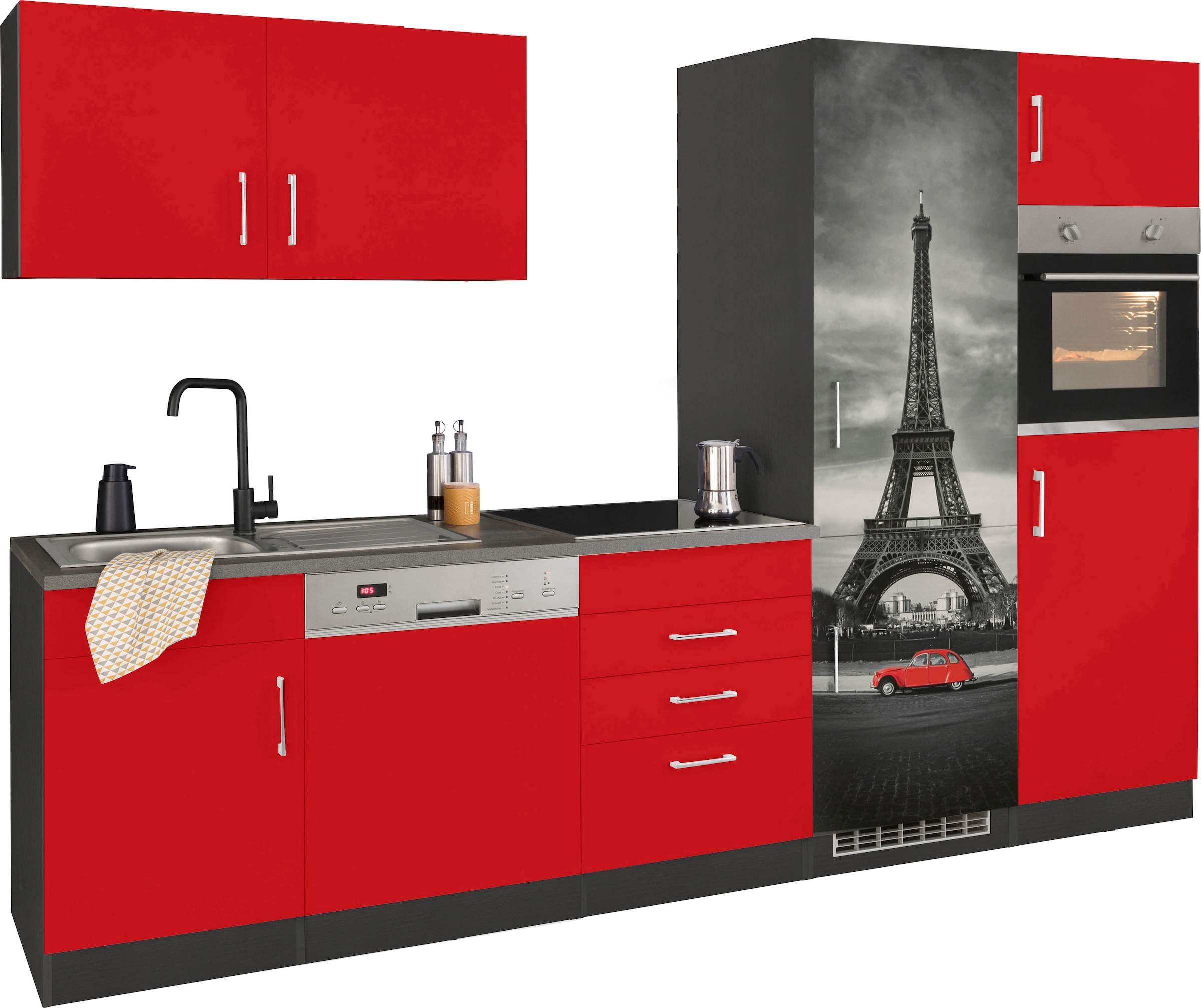 HELD MÖBEL Küchenzeile "Paris", ohne E-Geräte, Breite 290 cm günstig online kaufen
