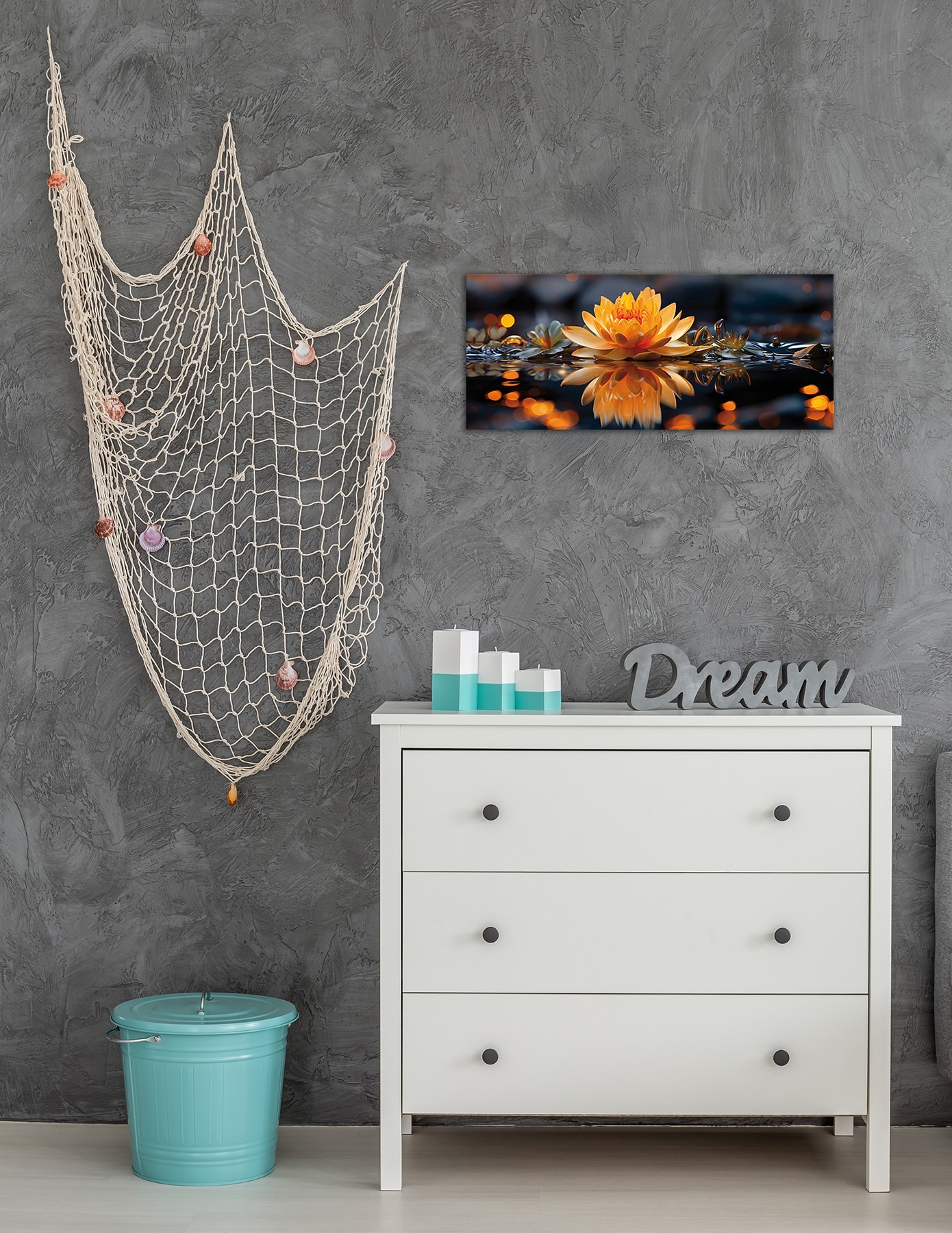 Bönninghoff Leinwandbild »Wandbild LOTUSBLUME 33x70 cm – Leinwandbild Keilrahmen Deko modern« Blumen | Blumenbilder | Natur | Pflanzen | Pflanzenbilder | Stillleben 1 Stk. tlg. auf Keilrahmen gespannt
