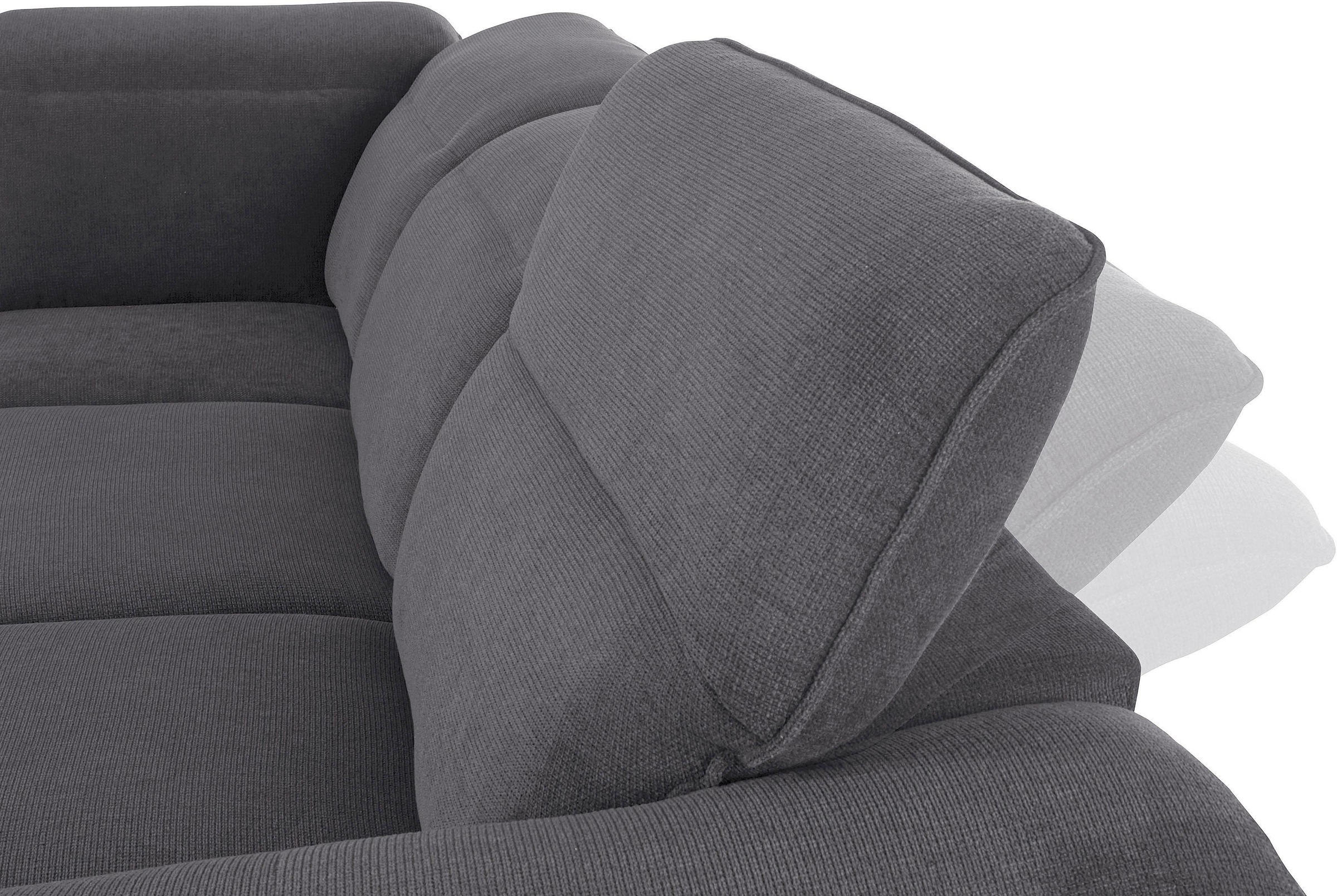 COTTA Ecksofa »Teresa L-Form«, mit Kopfteilverstellung, wahlweise mit Bettfunktion