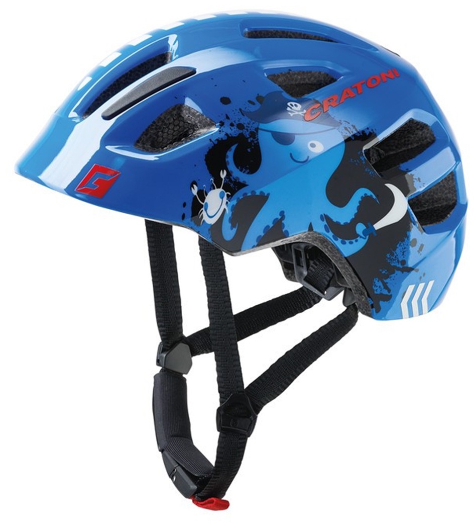 CRATONI Kinderfahrradhelm »MAXSTER« Pirat/blau glanz