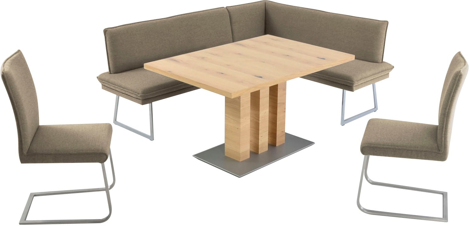K+W Komfort & Wohnen Essgruppe »Santos III« 4 Stk. tlg. gepolsterte Eckbank günstig online kaufen