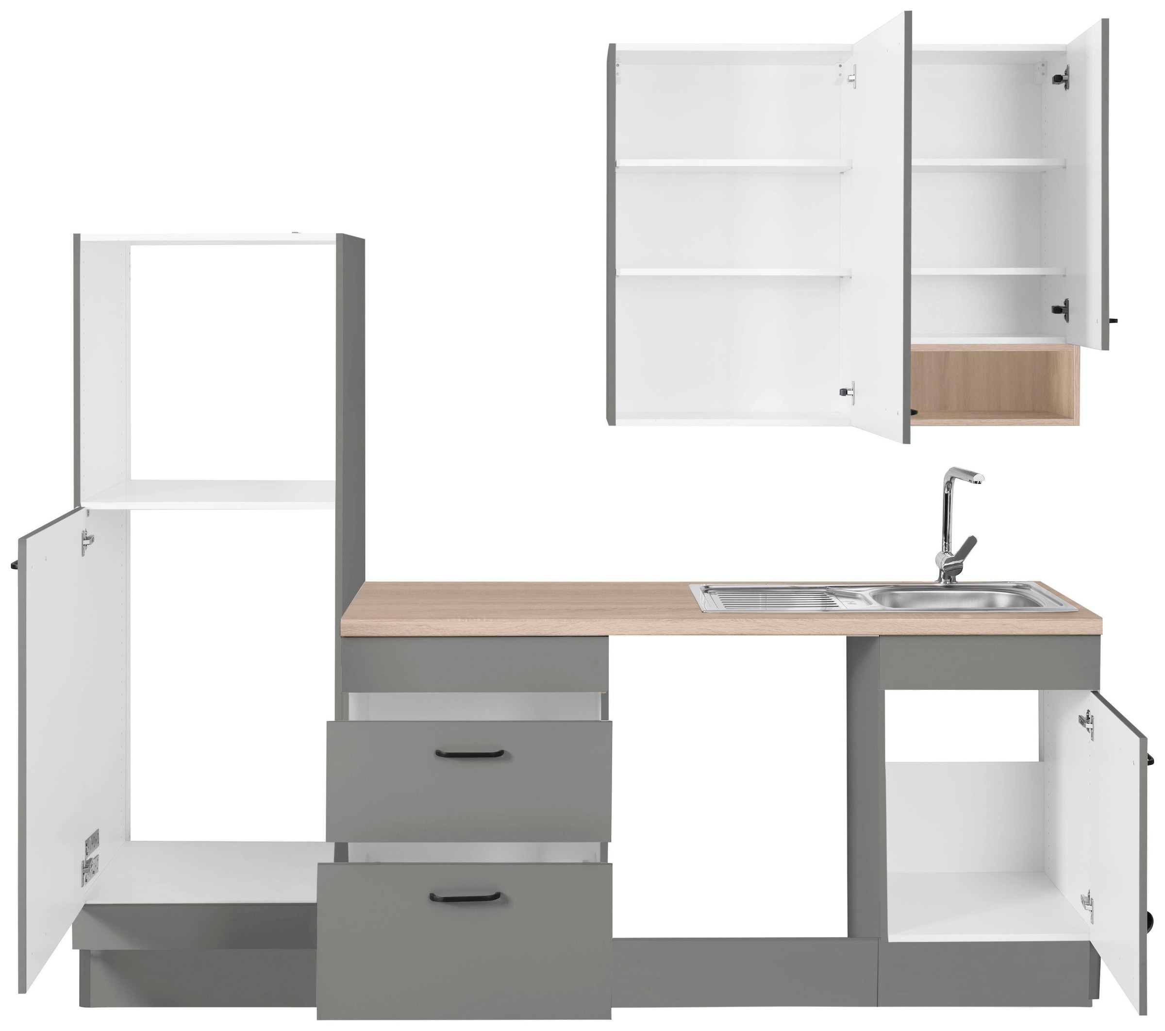 OPTIFIT Küchenzeile »Elga«, Premium-Küche, Soft-Close-Funktion, großen  Vollauszügen, Breite 230 cm auf Raten bestellen
