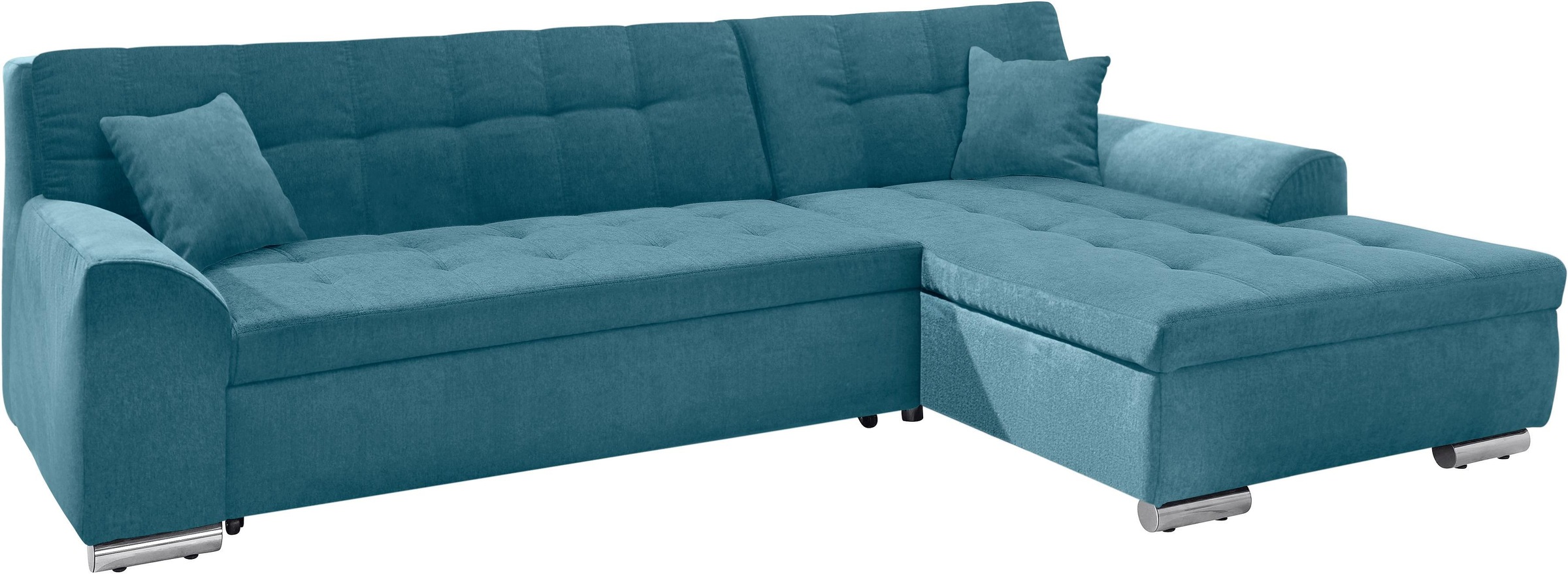DOMO collection Ecksofa »Aversa, moderne Steppung im Sitz und Rücken, gesch günstig online kaufen