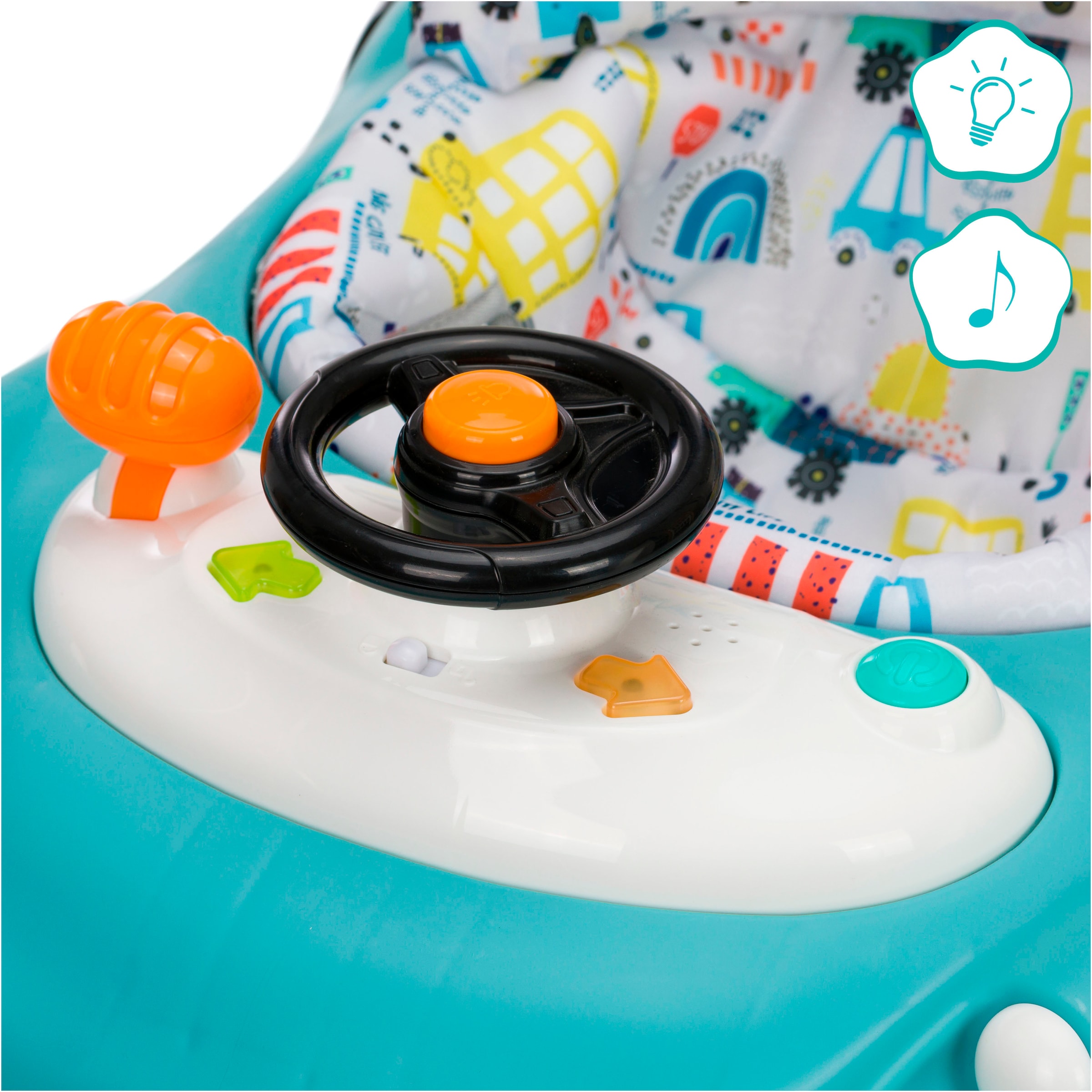 Fillikid Lauflernhilfe »Car, grau/blau« mit Sicherheitsstoppern