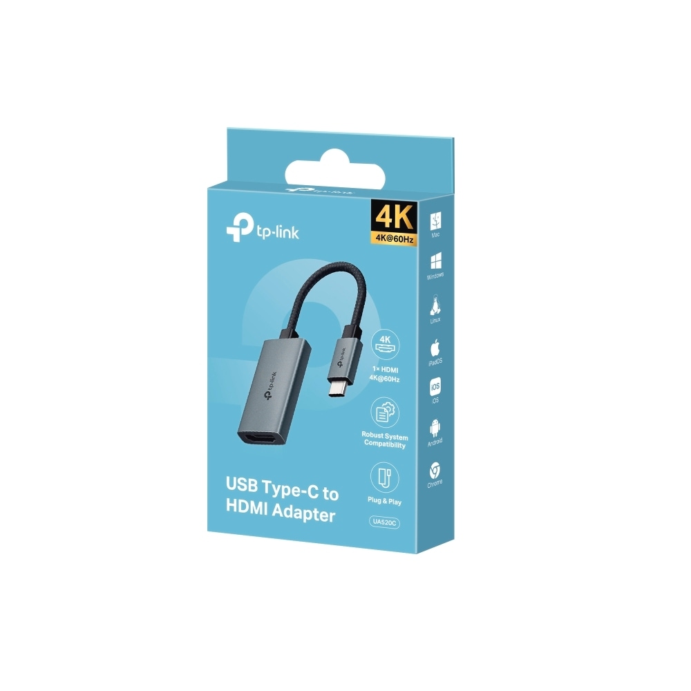 TP-Link USB-Adapter »UA520C USB Type-C zu HDMI« USB-C zu HDMI 10 cm