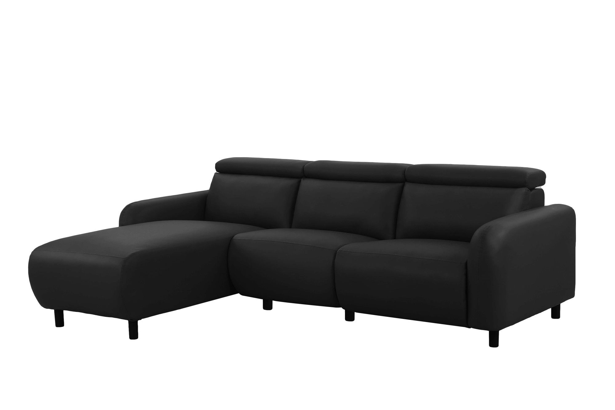 Home affaire Ecksofa »SKAANE Struktur, L-Form, 274 cm, manuelle u. elektrische Funktion,«, Kopfteilverstellung, Relax-und Liegefunktion, Federkernpolsterung